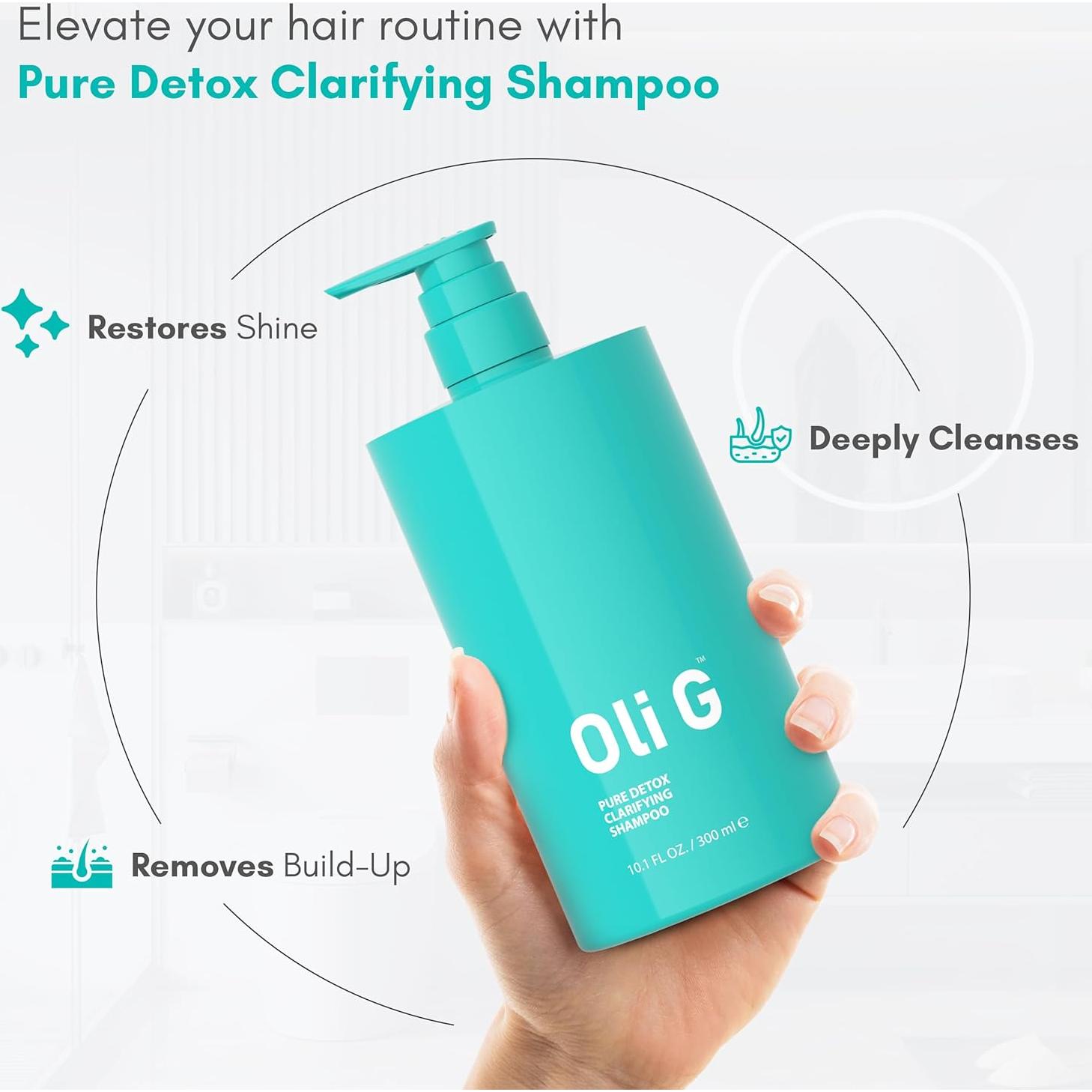 Champú Aclarador Oli G Pure Detox 300 ml - Limpieza Profunda con Limón