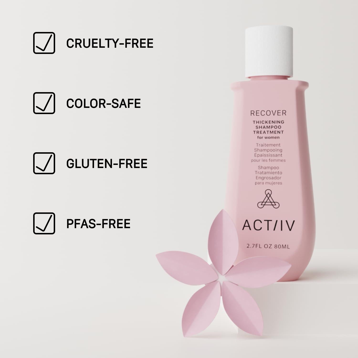 Champú Engrosante ACTIIV para Mujeres 79.83 ml - Vegano