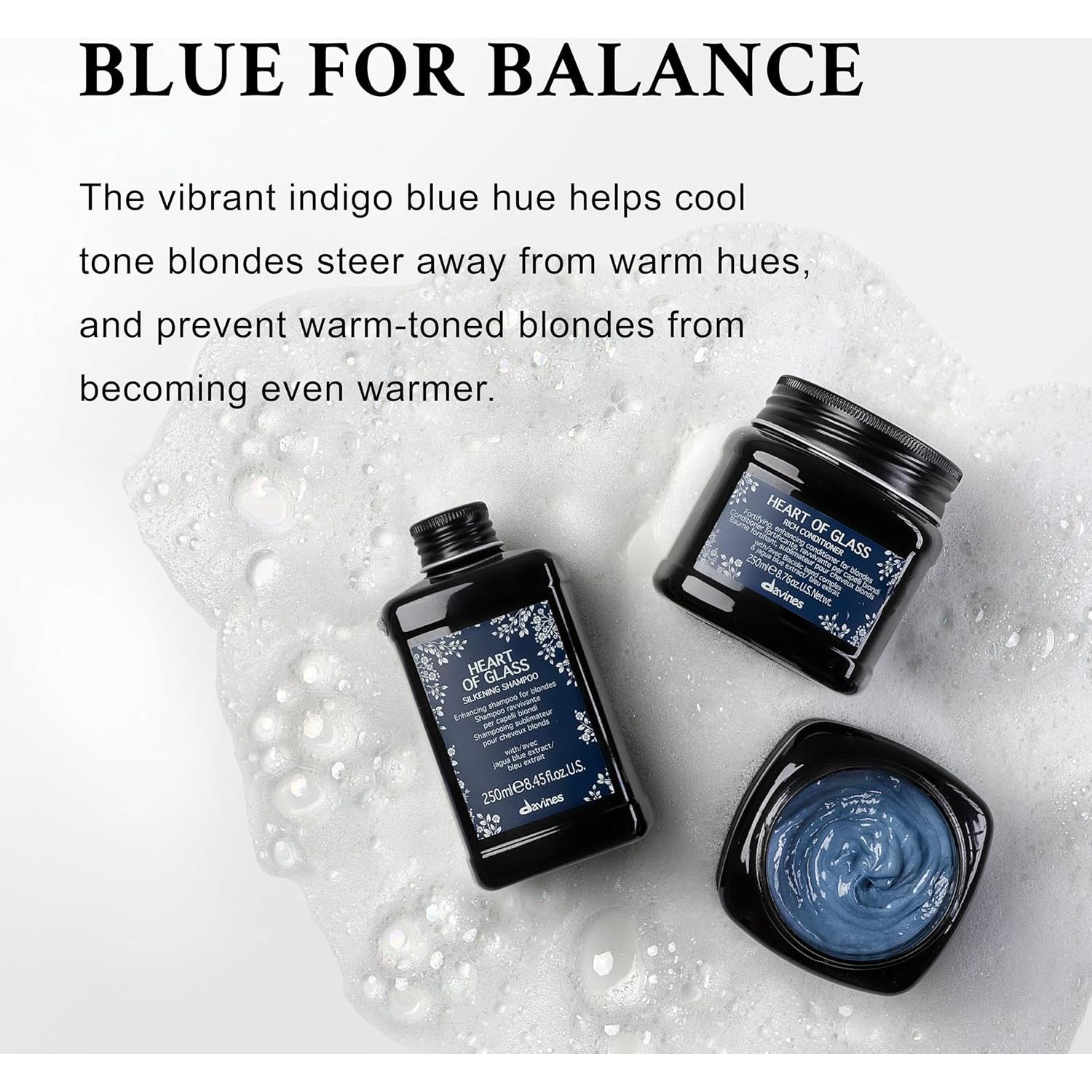 Champú Acondicionador Davines Corazón de Cristal 250 ml para Rubios