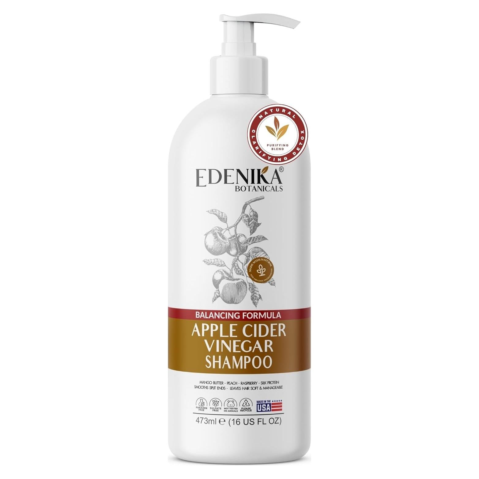 Champú Aclarador Edenika Botanicals 473 ml - Vinagre de Sidra