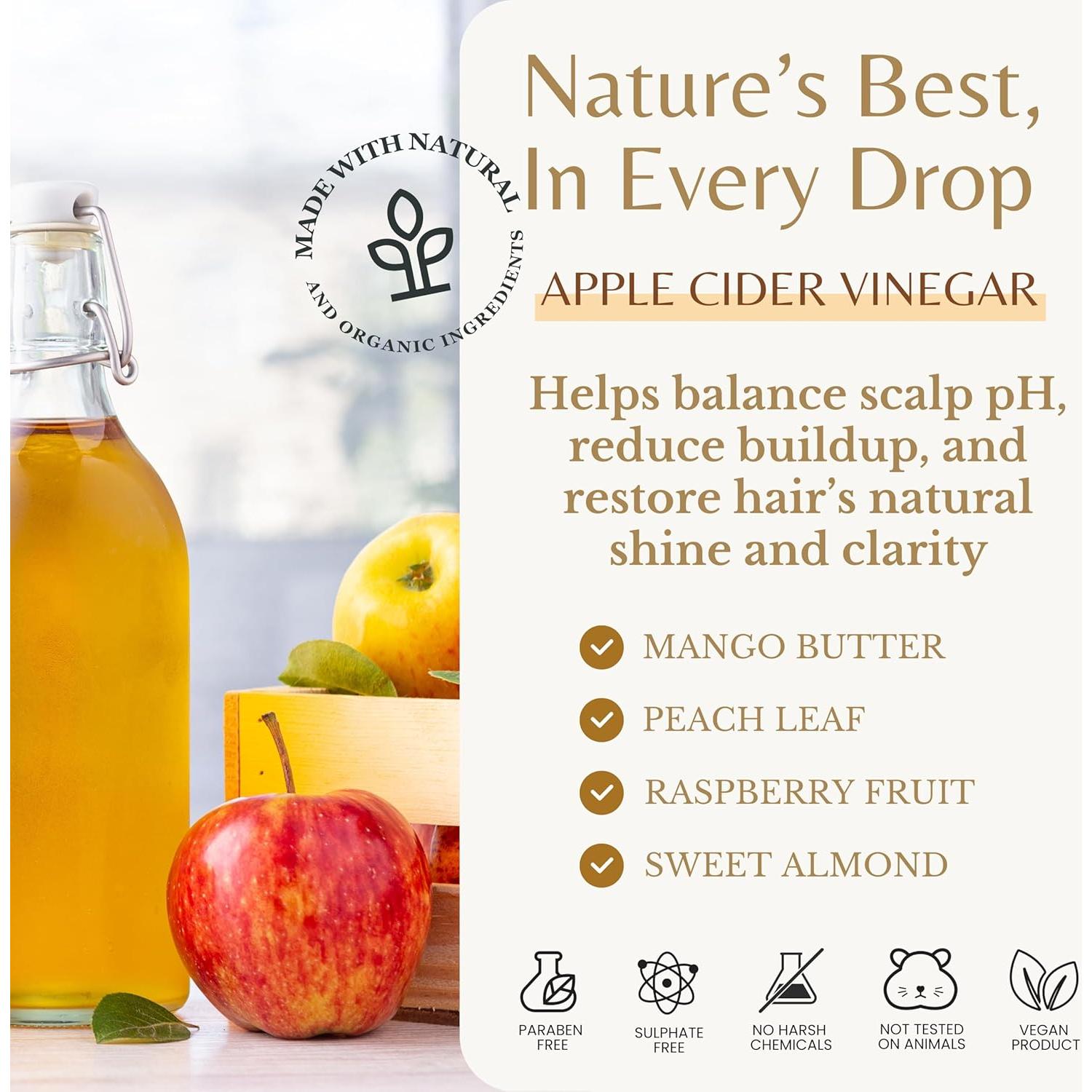 Champú Aclarador Edenika Botanicals 473 ml - Vinagre de Sidra