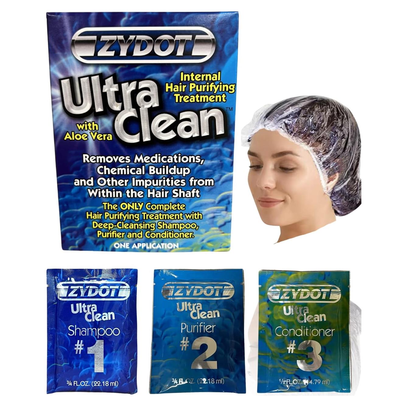 Kit Champú Detox Zydot Ultra Clean 3 Pasos - Limpieza Profunda