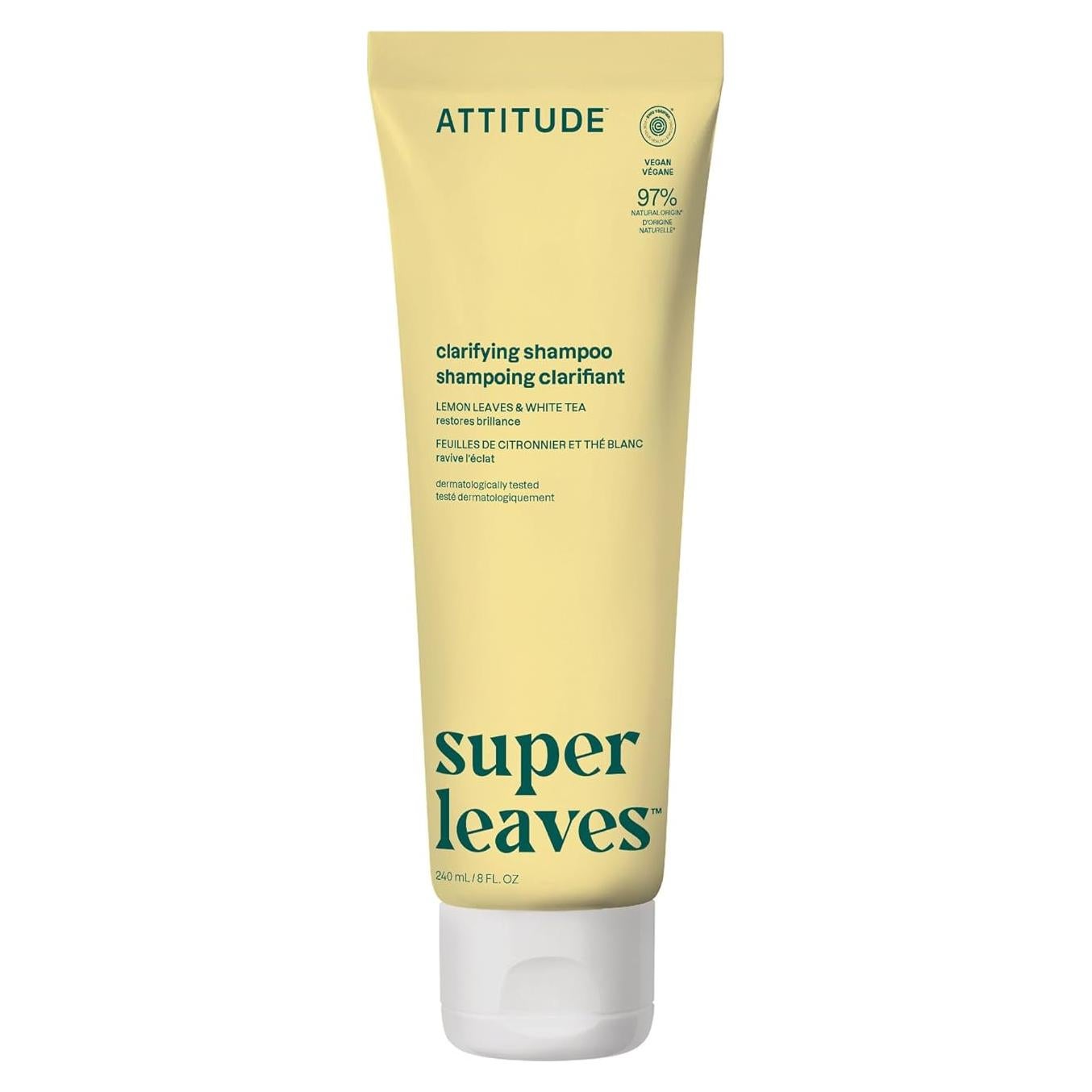 Champú Aclarador ATTITUDE 236.6 ml Vegano con Té Blanco