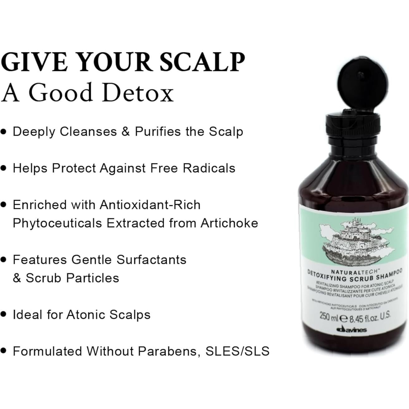 Champú Exfoliante Detoxificante Davines Naturaltech 250 ml