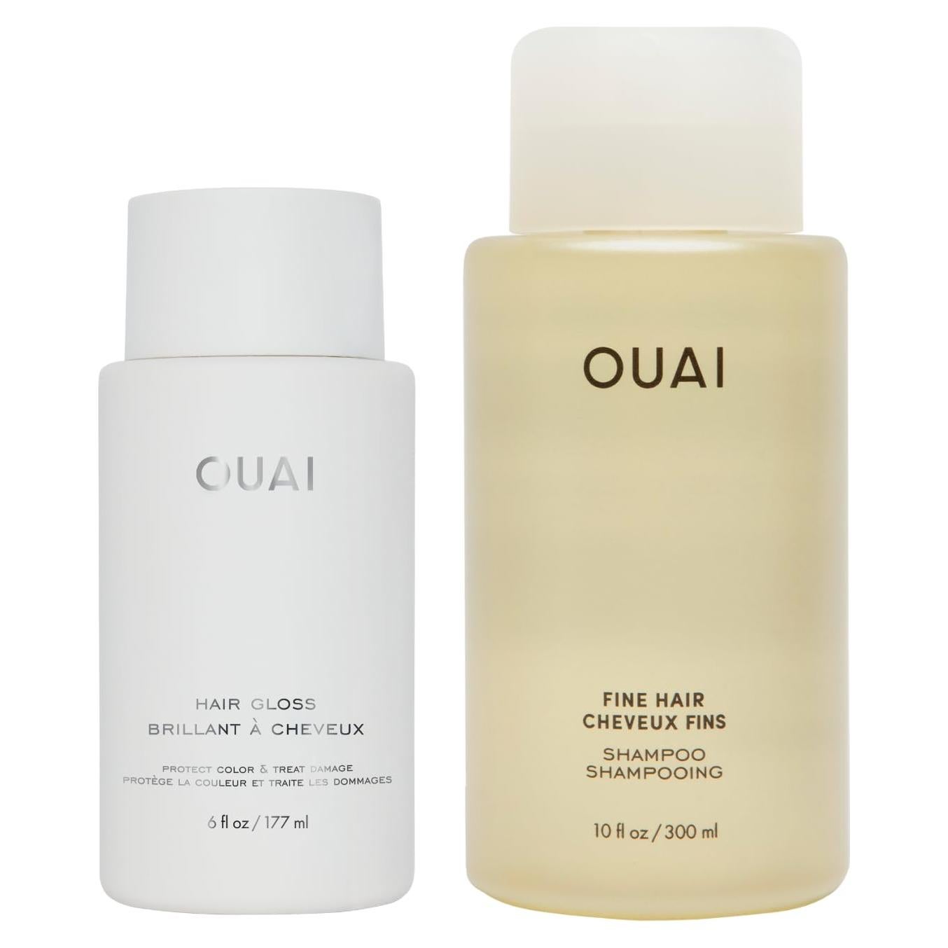 OUAI Brillo y Champú Fino 170g - Control de Frizz y Volumen