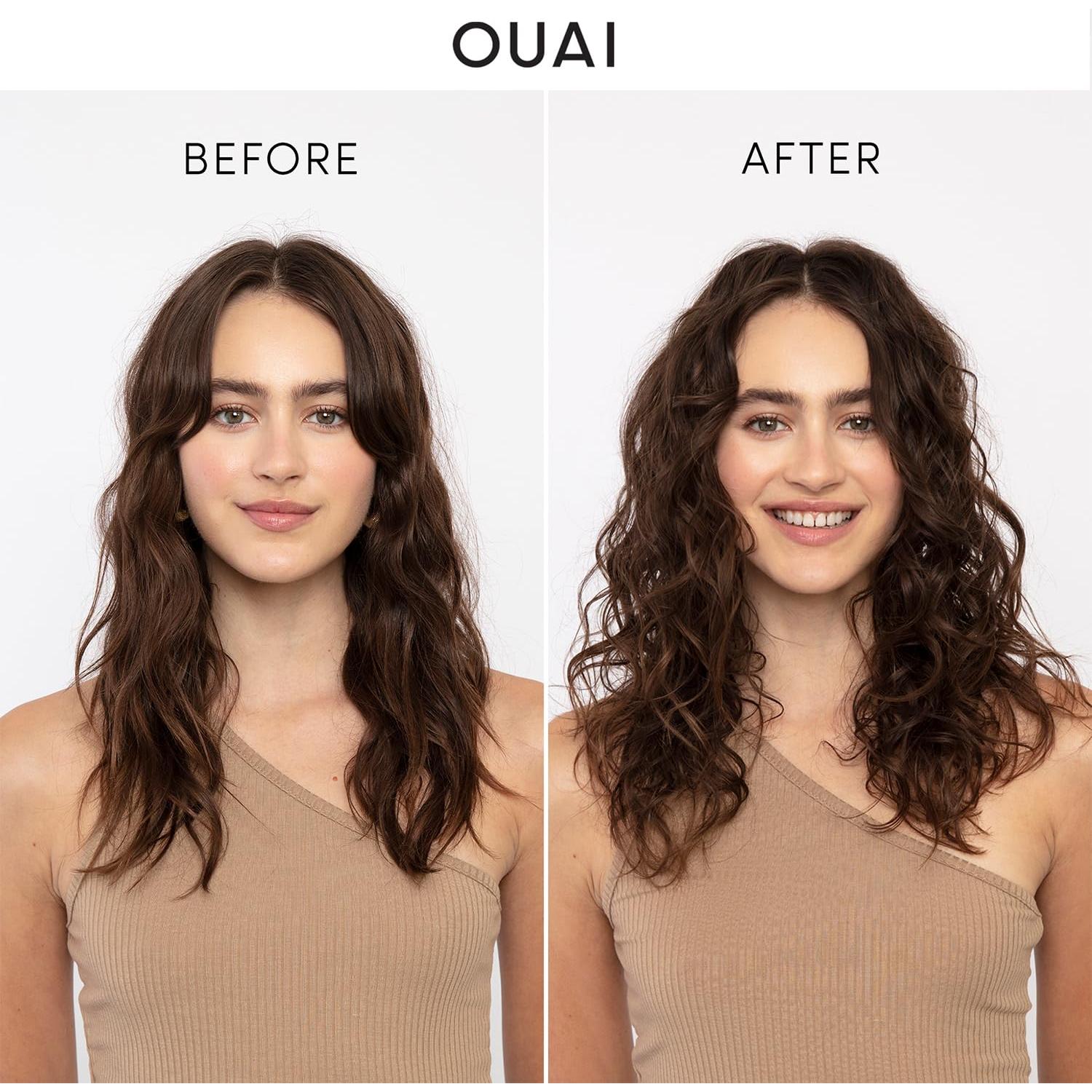 Kit OUAI para Cabello Medio - Champú 284ml, Acondicionador 284ml, Mascarilla 236ml