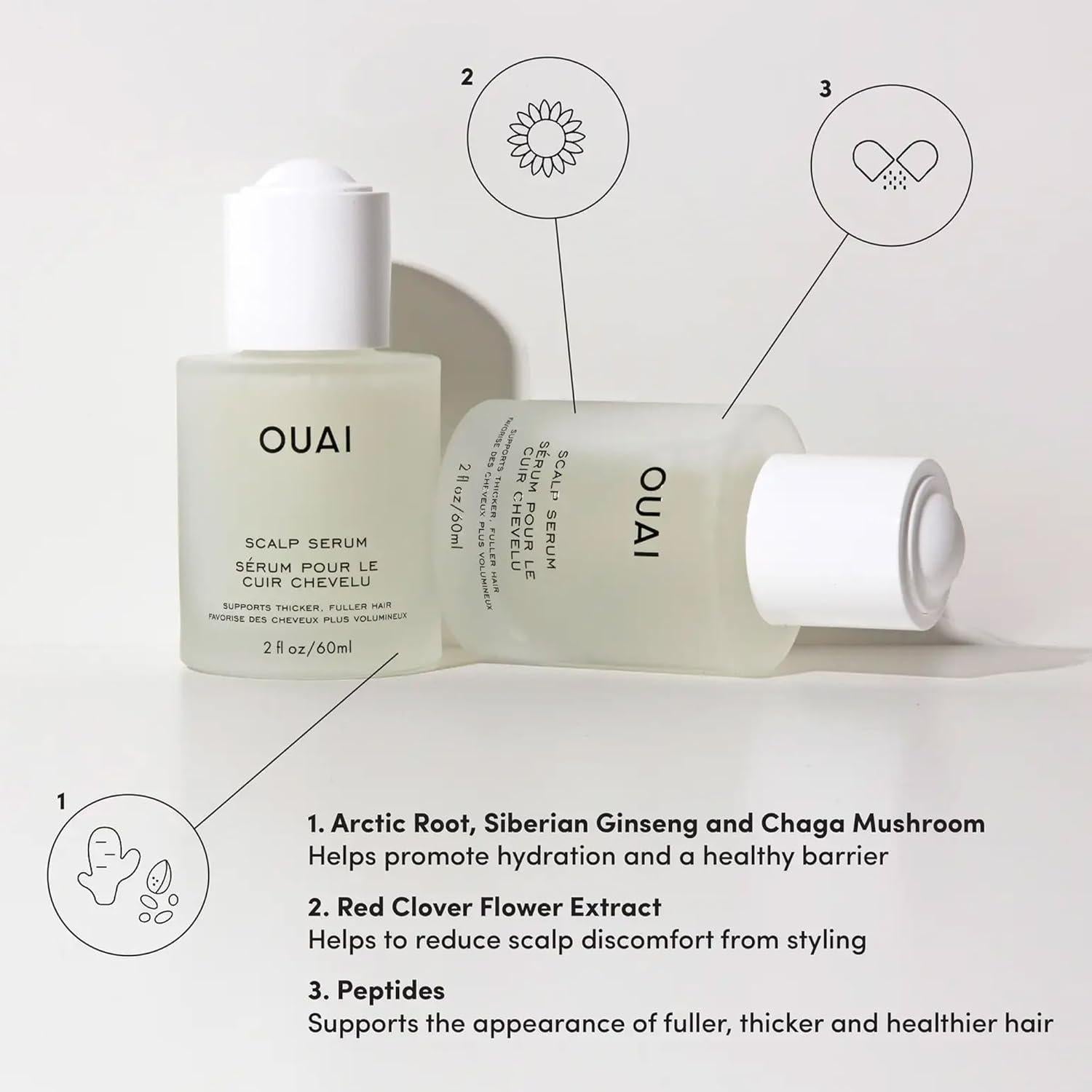 Paquete Ciudad del Cabo OUAI - Spray Engrosador, Suero y Champú Anticaspa