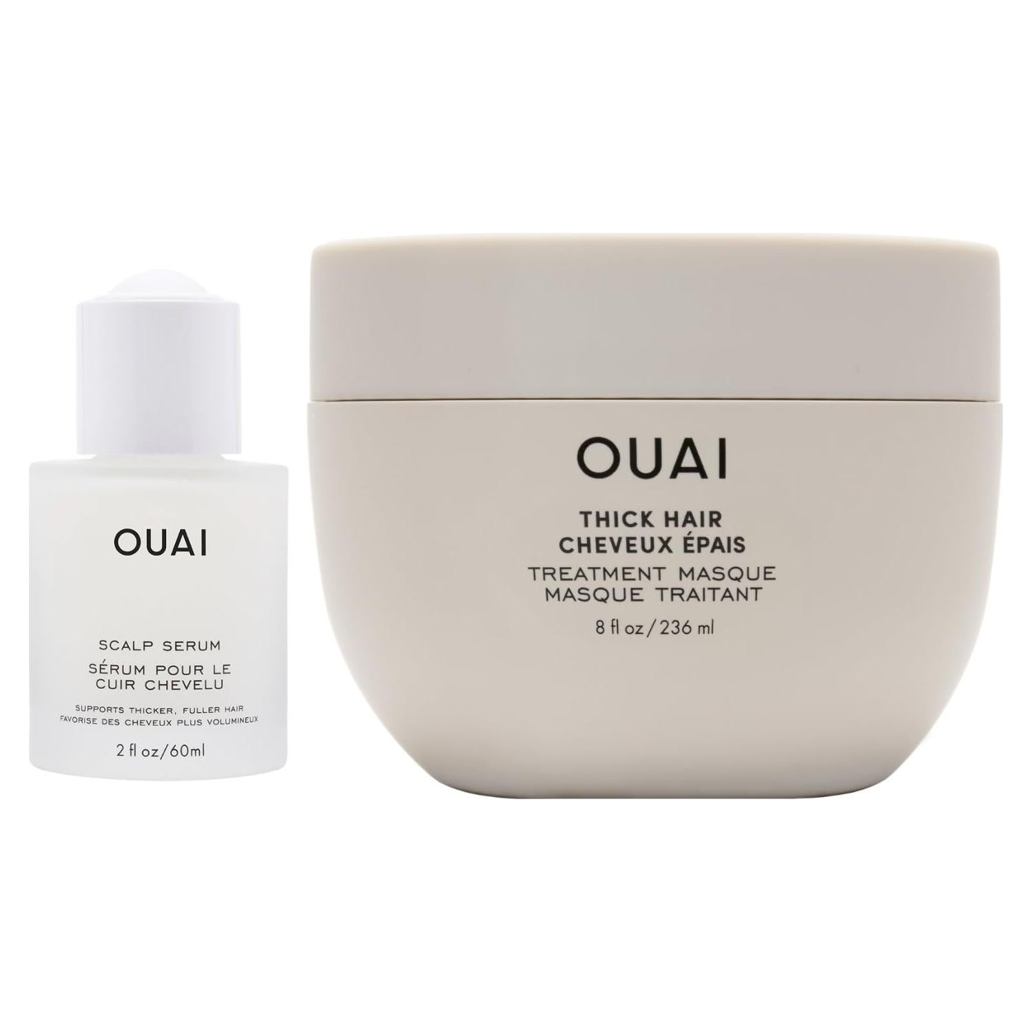 OUAI Paquete de Tratamiento Cabello y Cuero Cabelludo 60ml/240ml