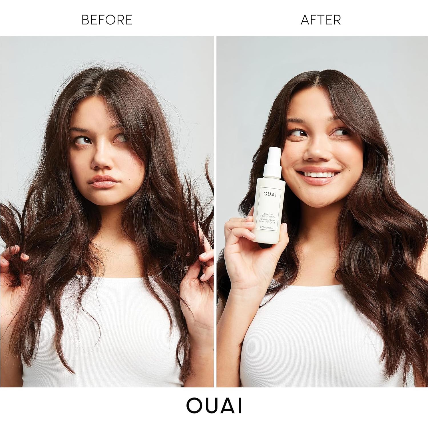 OUAI Acondicionador Sin Enjuague 42.5g - Spray Multitarea Protector Térmico