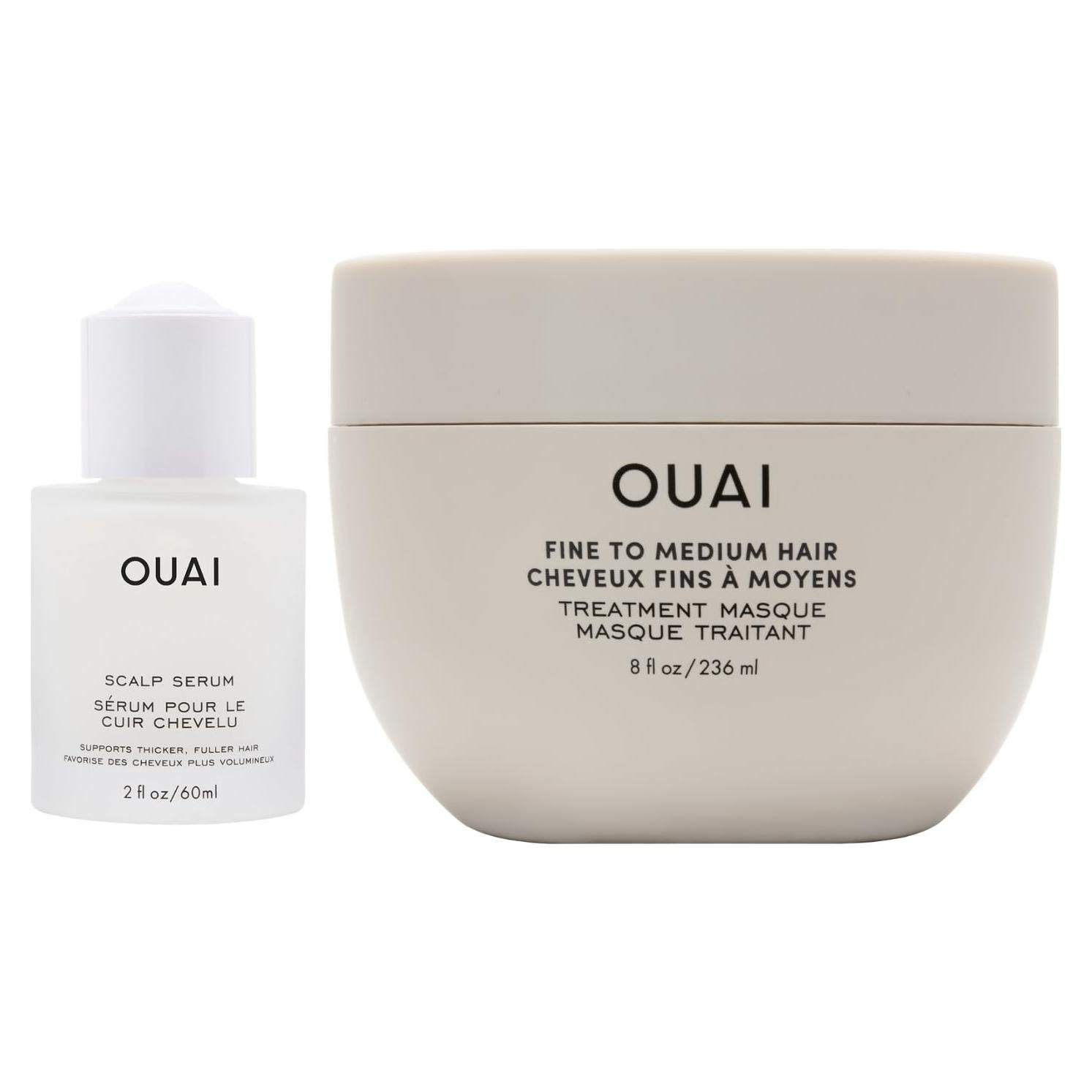 OUAI Tratamiento para Cabello Fino a Medio - Suero y Mascarilla 227g