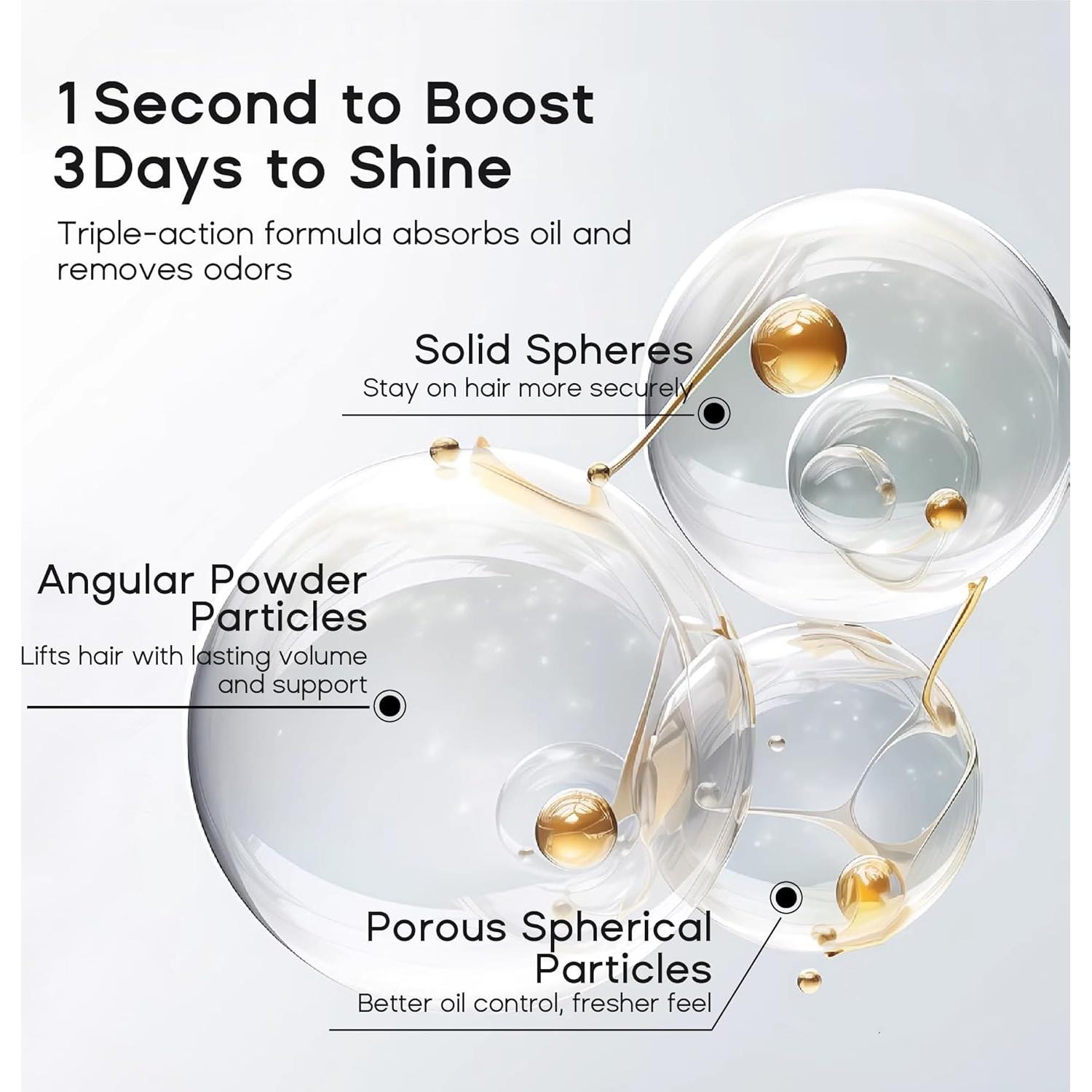 Champú Seco HALOVIDA 150 ml para Mujeres - Sin Residuos Blancos