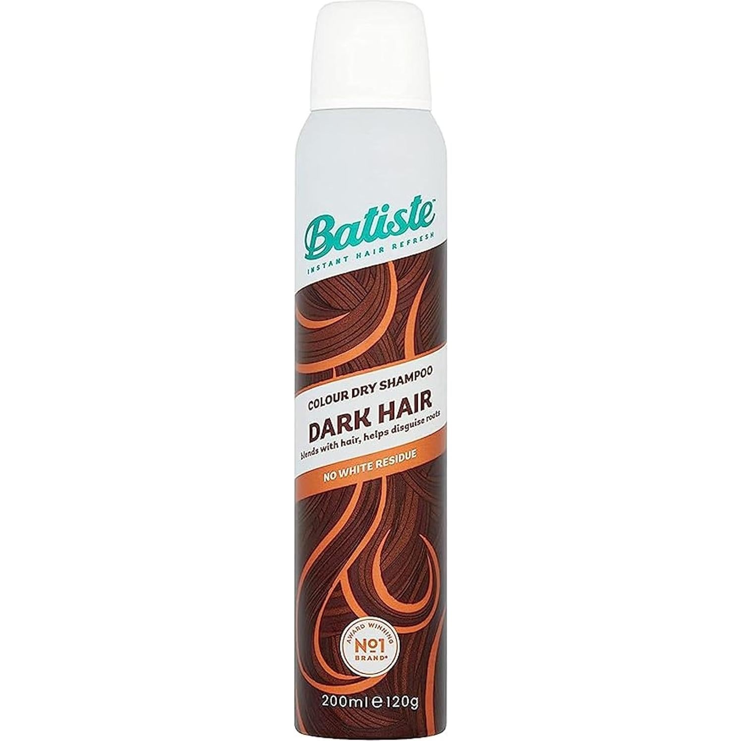 Champú Seco Batiste Marrón Oscuro 190 g - Paquete de 3