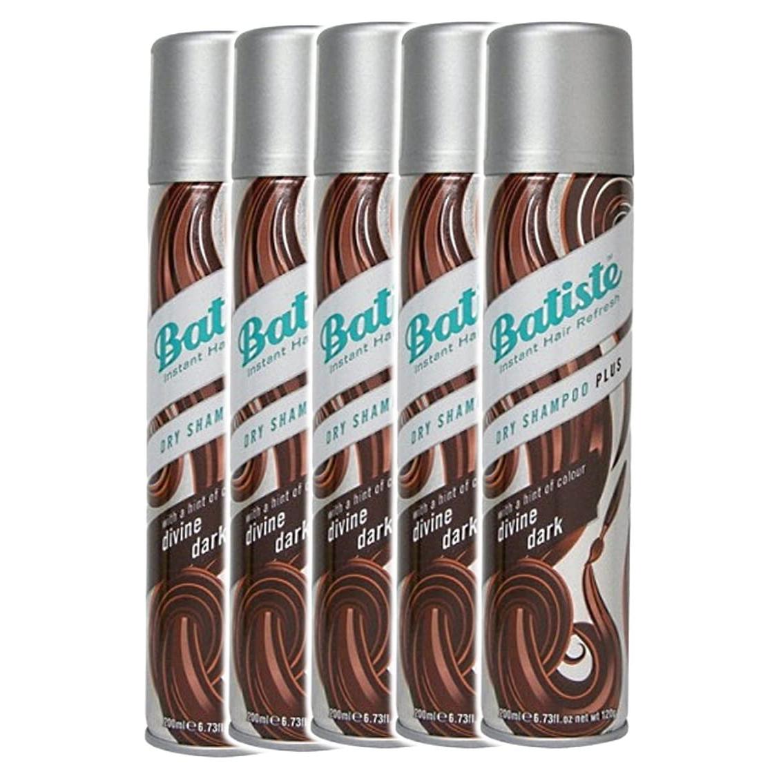 Champú Seco Batiste Marrón Oscuro 190 g - Paquete de 5