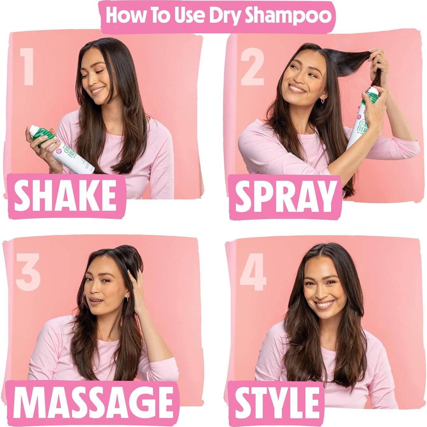 Champú Seco Spray No es tu Madre - 3 Pack 198g - Limpio Freak, Plump for Joy, Beach Babe