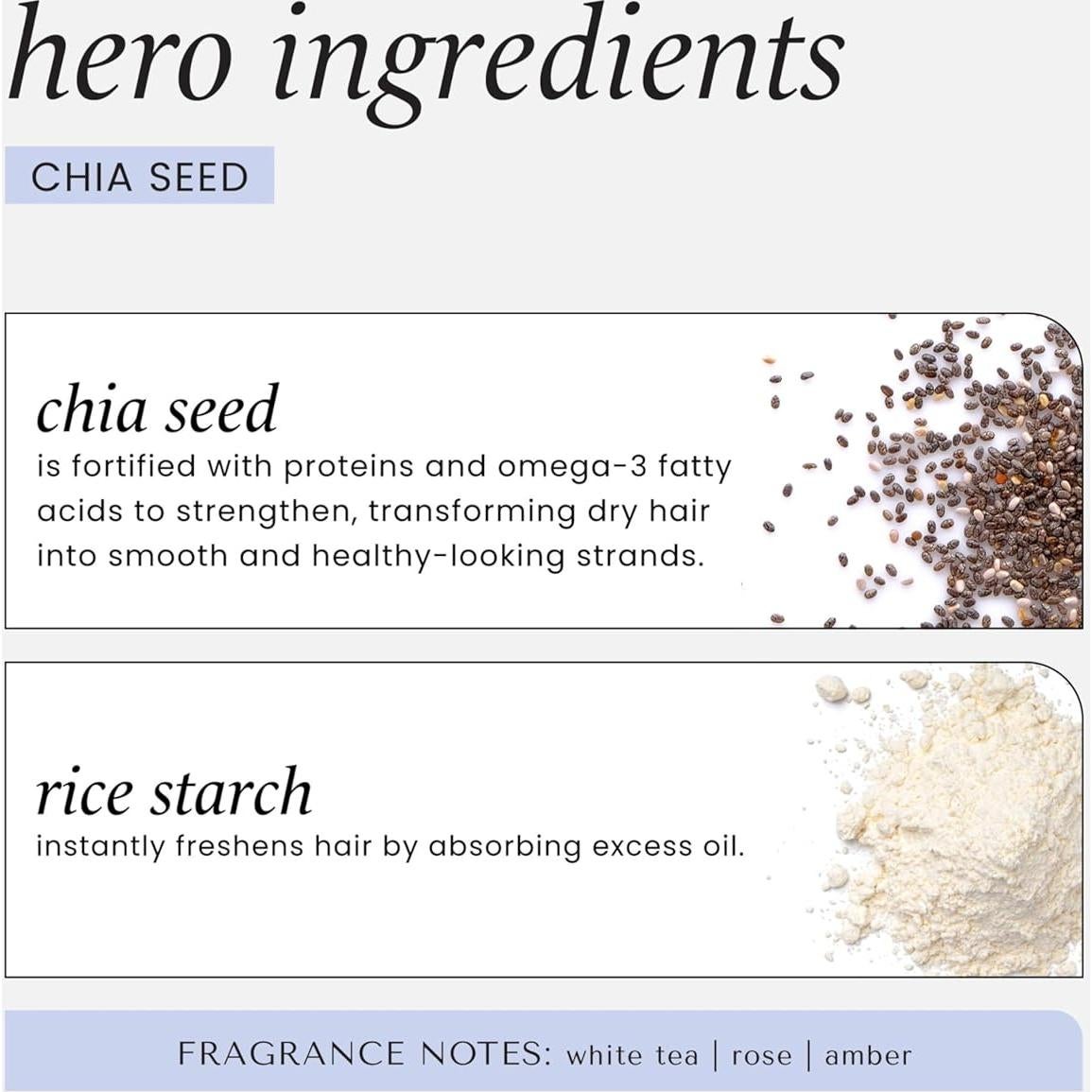 Champú Seco Voluminizador HASK Semilla de Chía 230g