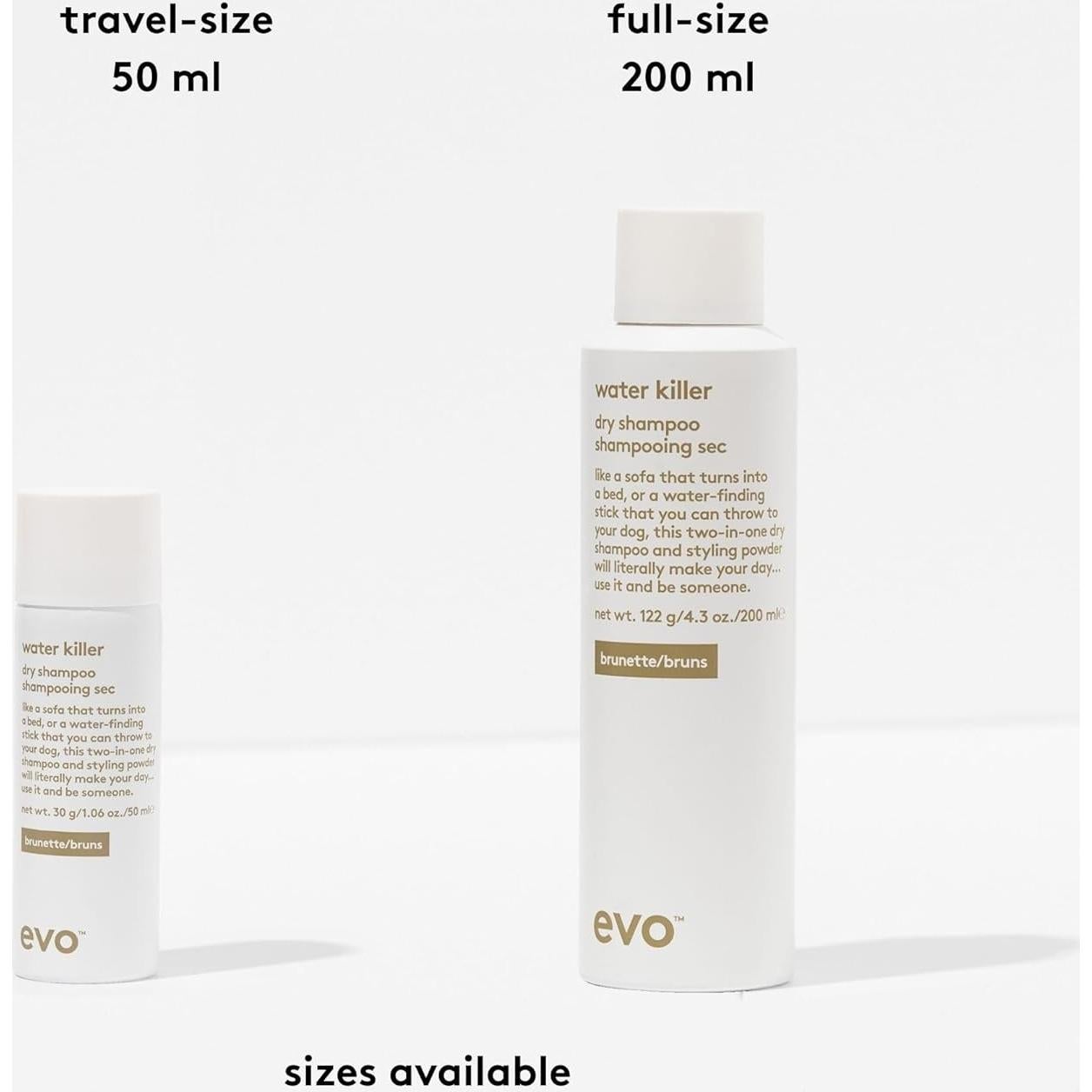 Champú Seco EVO Water Killer 50 ml - Refresca y Estiliza Cabello