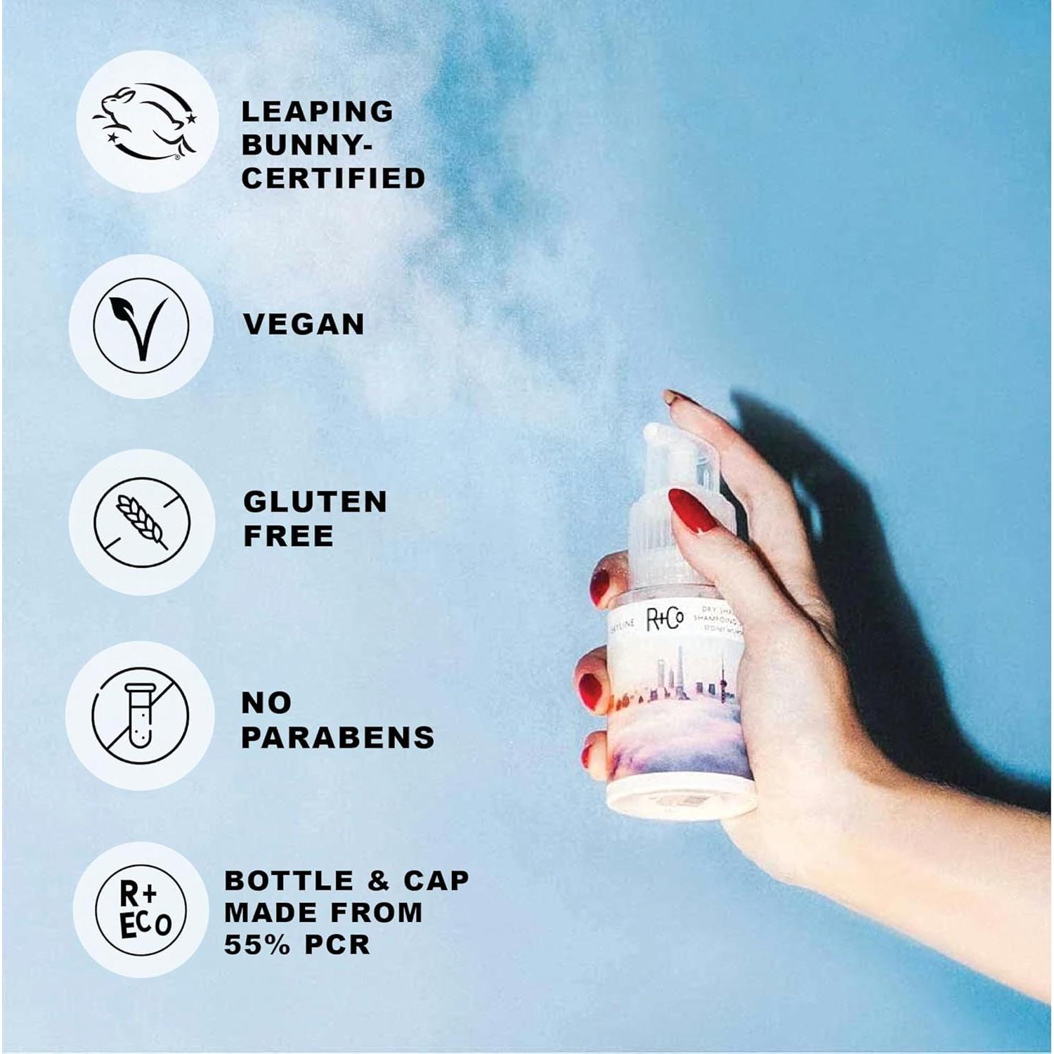 Polvo de Champú Seco R+Co Skyline 29.57 ml - Absorbe Aceite y Aumenta Volumen