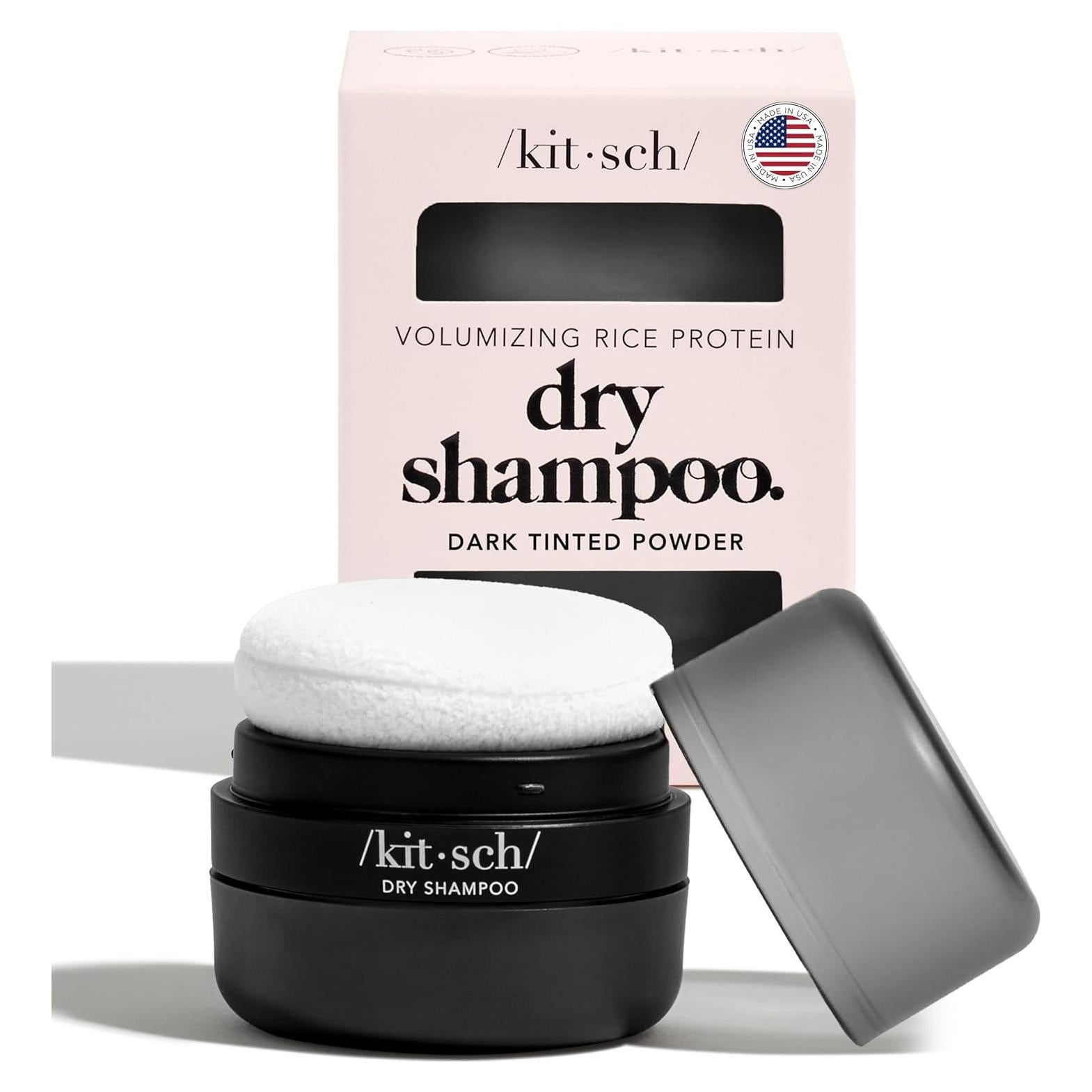 Polvo de Champú Seco Kitsch 8g para Cabello Oscuro - Sin Fragancia