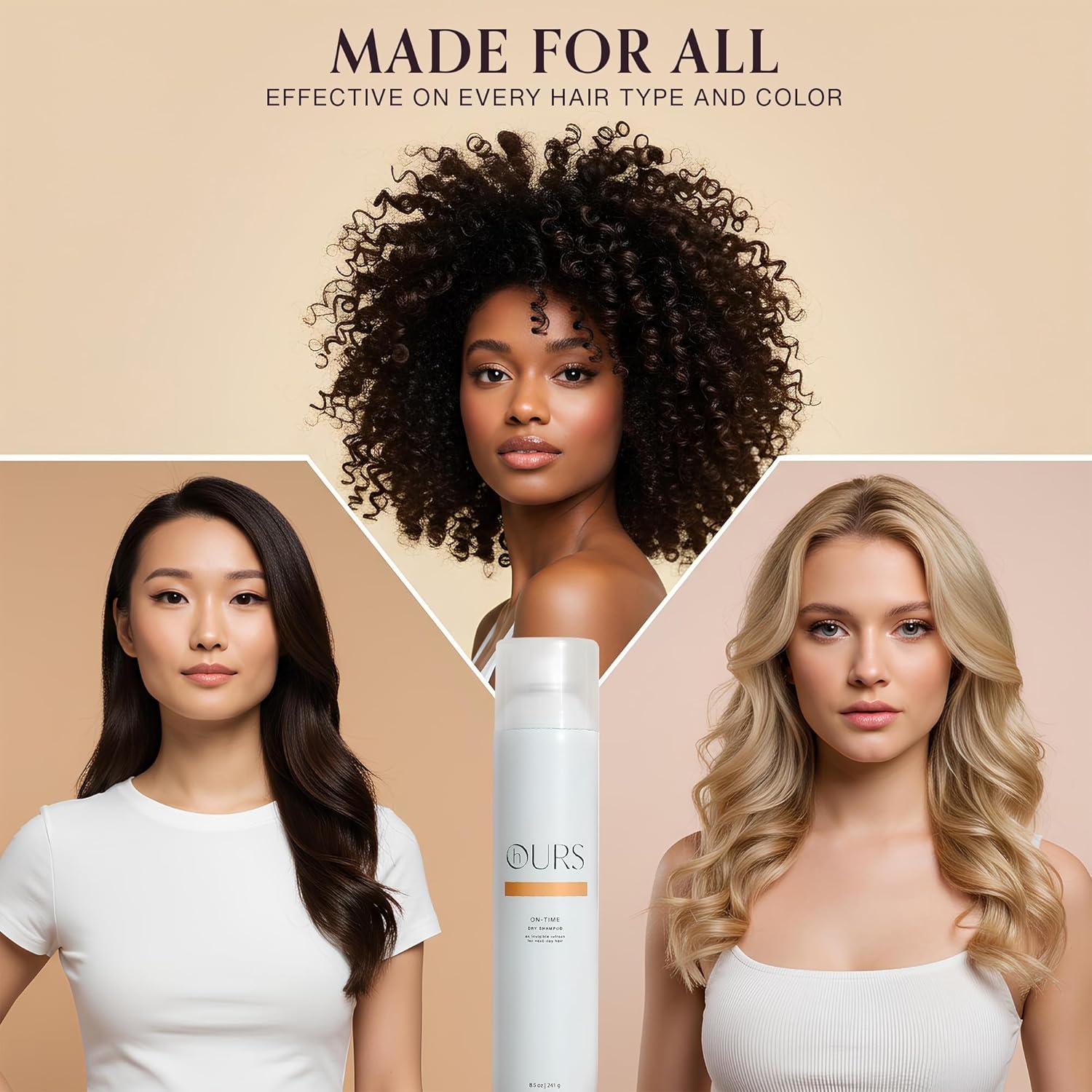 Champú Seco On-Time hOURS 240 g - Libre de Sulfatos y Crueldad