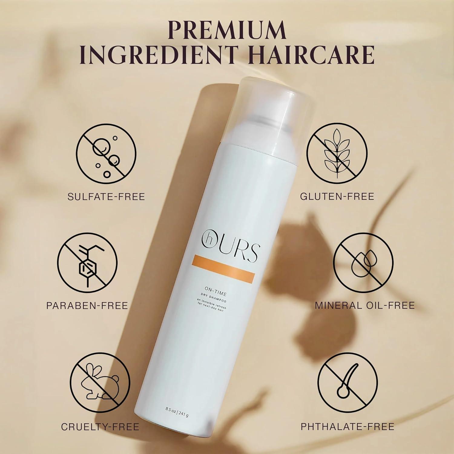 Champú Seco On-Time hOURS 240 g - Libre de Sulfatos y Crueldad