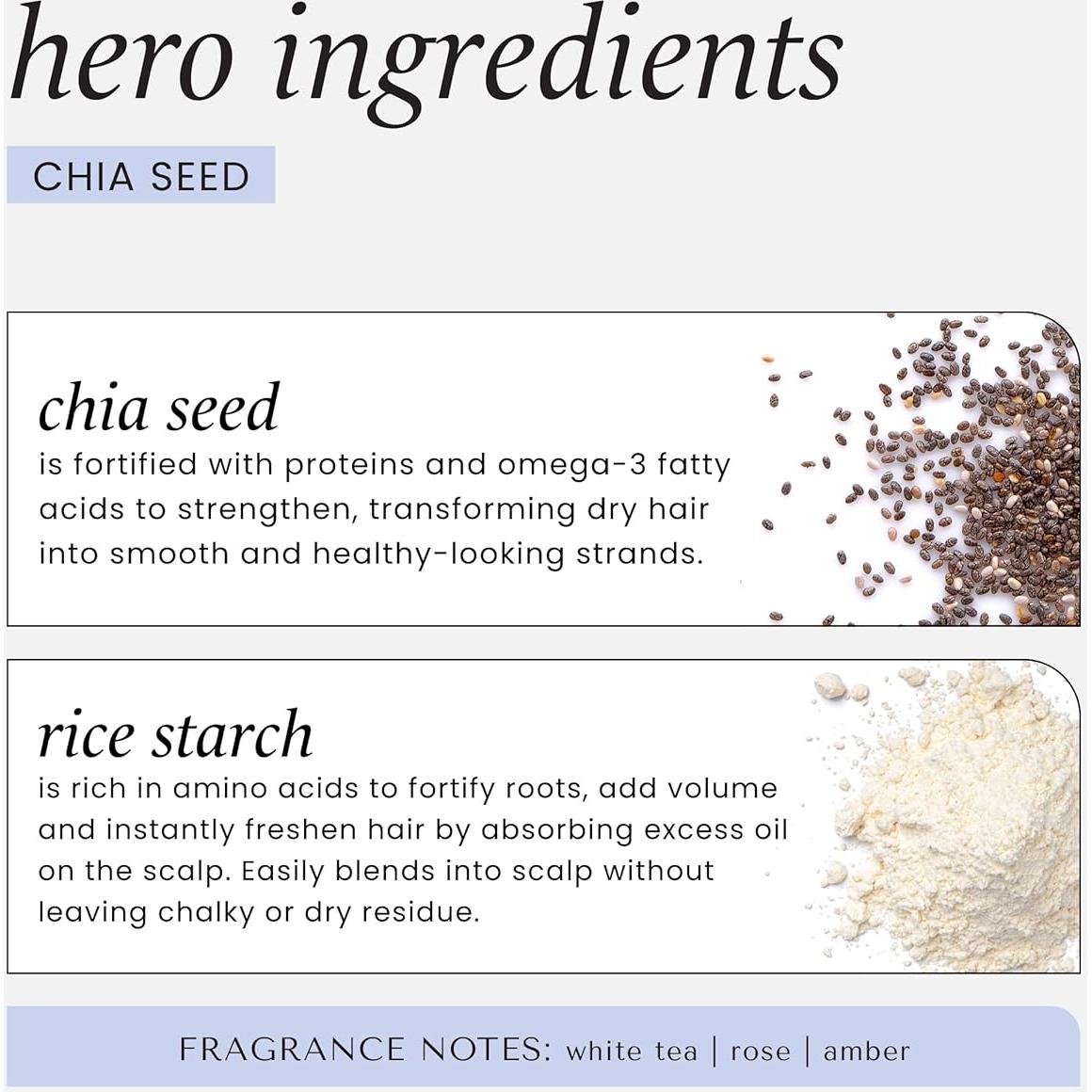 Duo Champú Seco Voluminizador Semilla de Chía HASK 2x121.9g y Acondicionador Argán 49.6g