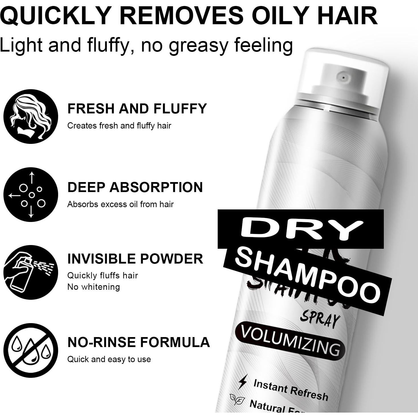 Champú Seco Scarman 215g - Refresca y Voluminiza Cabello