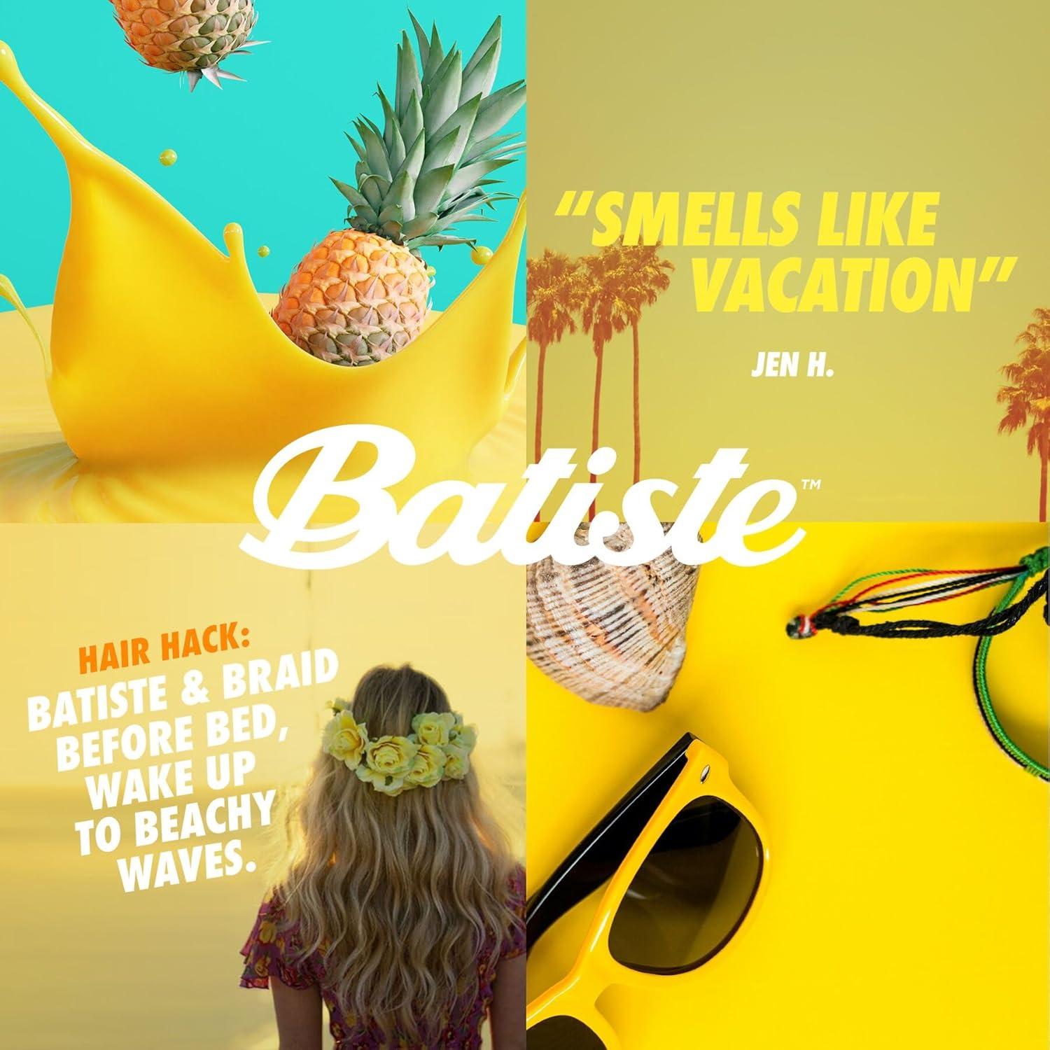 Batiste Champú Seco Tropical 3 Paquetes 108.86g - Sin Agua