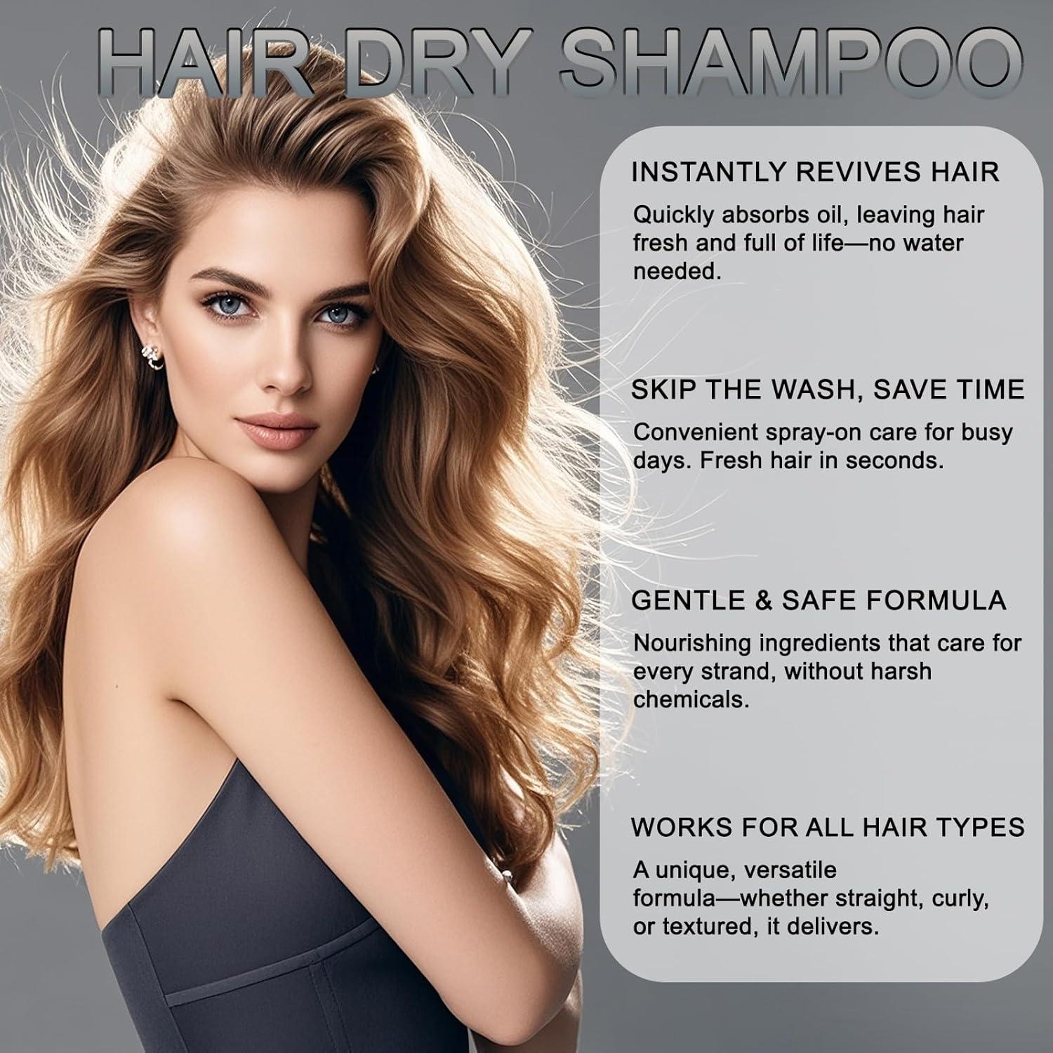 Champú Seco BENIX 141.75 g - Spray Voluminizador Vegano