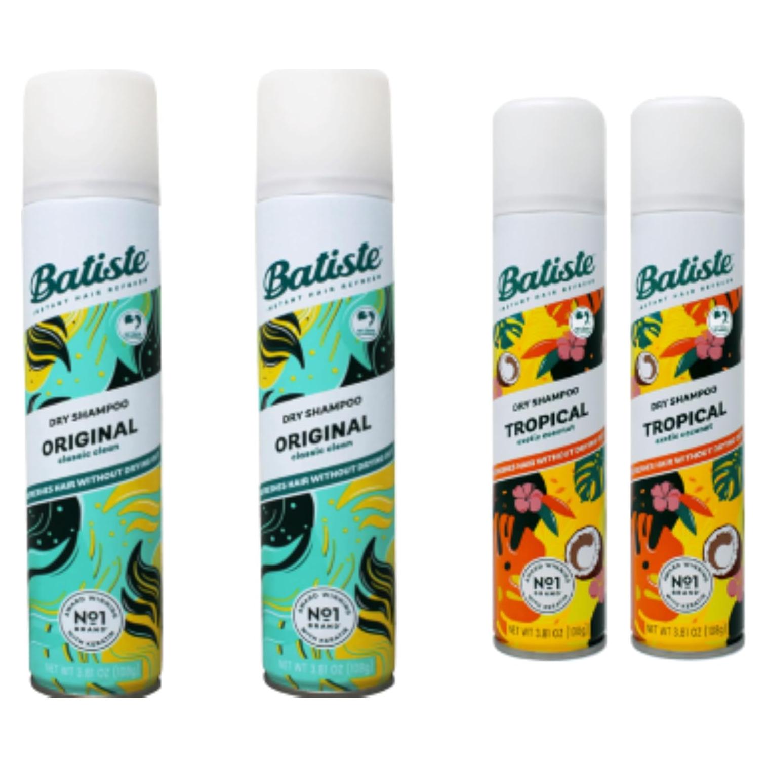 Champú Seco Batiste Paquete 4 Variedades 190g