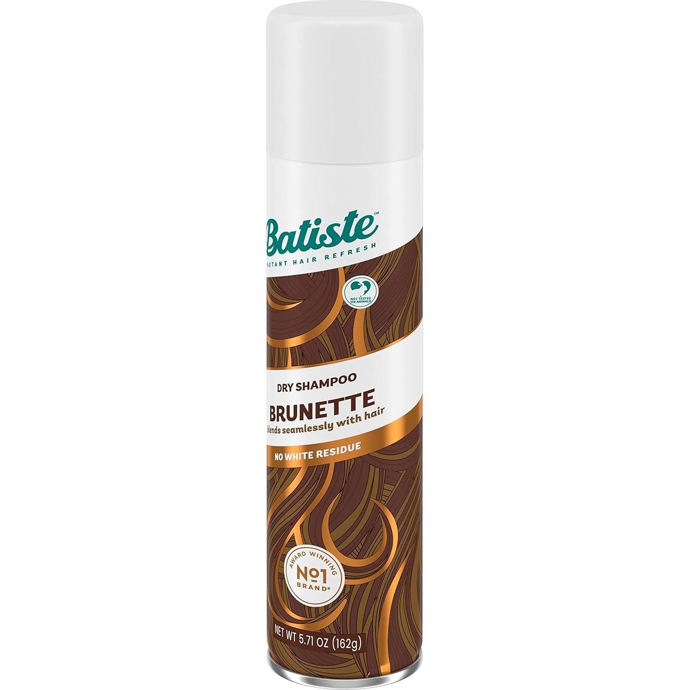 Champú Seco Batiste Castaño 162 g - Refresca y Absorbe Aceite
