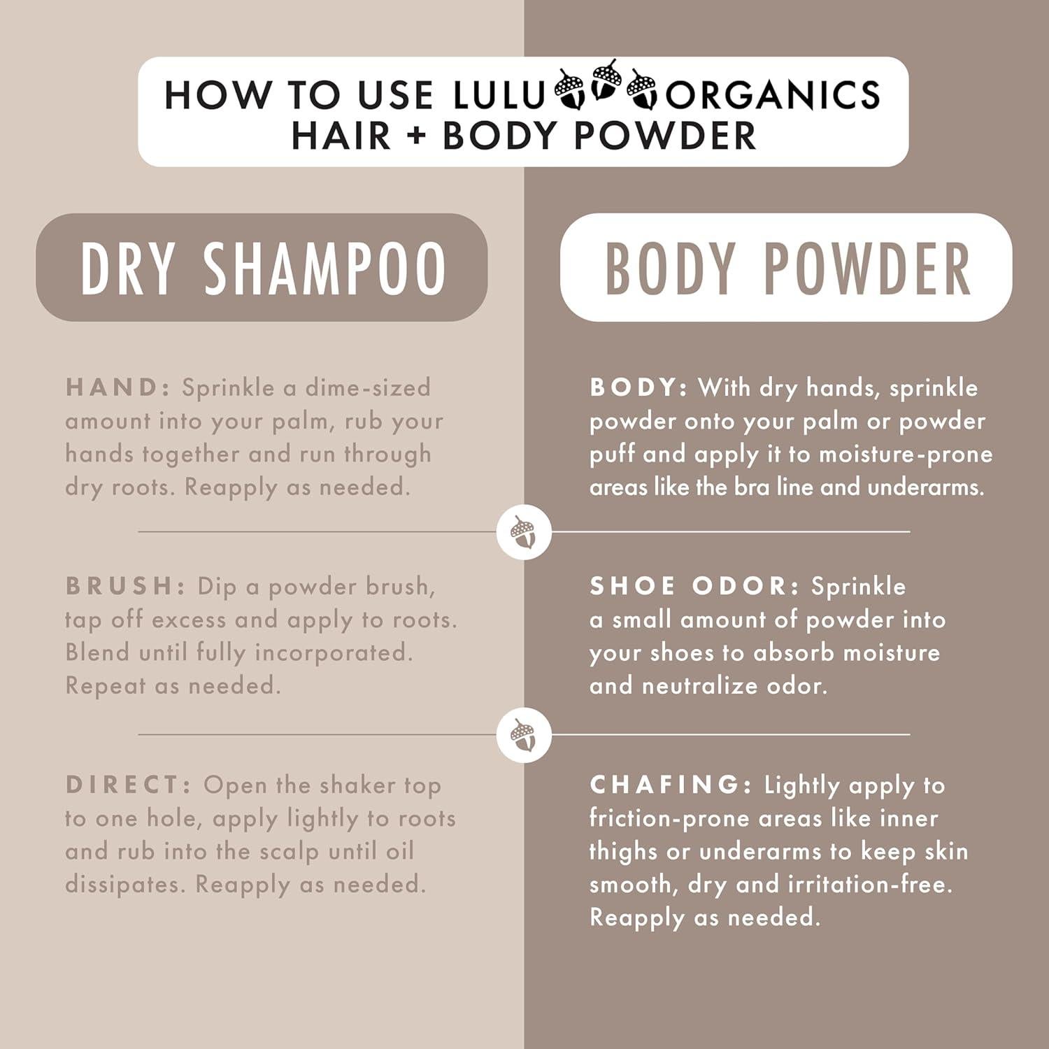 Champú Seco Natural Lulu Organics 113.4g - Lavanda y Salvia