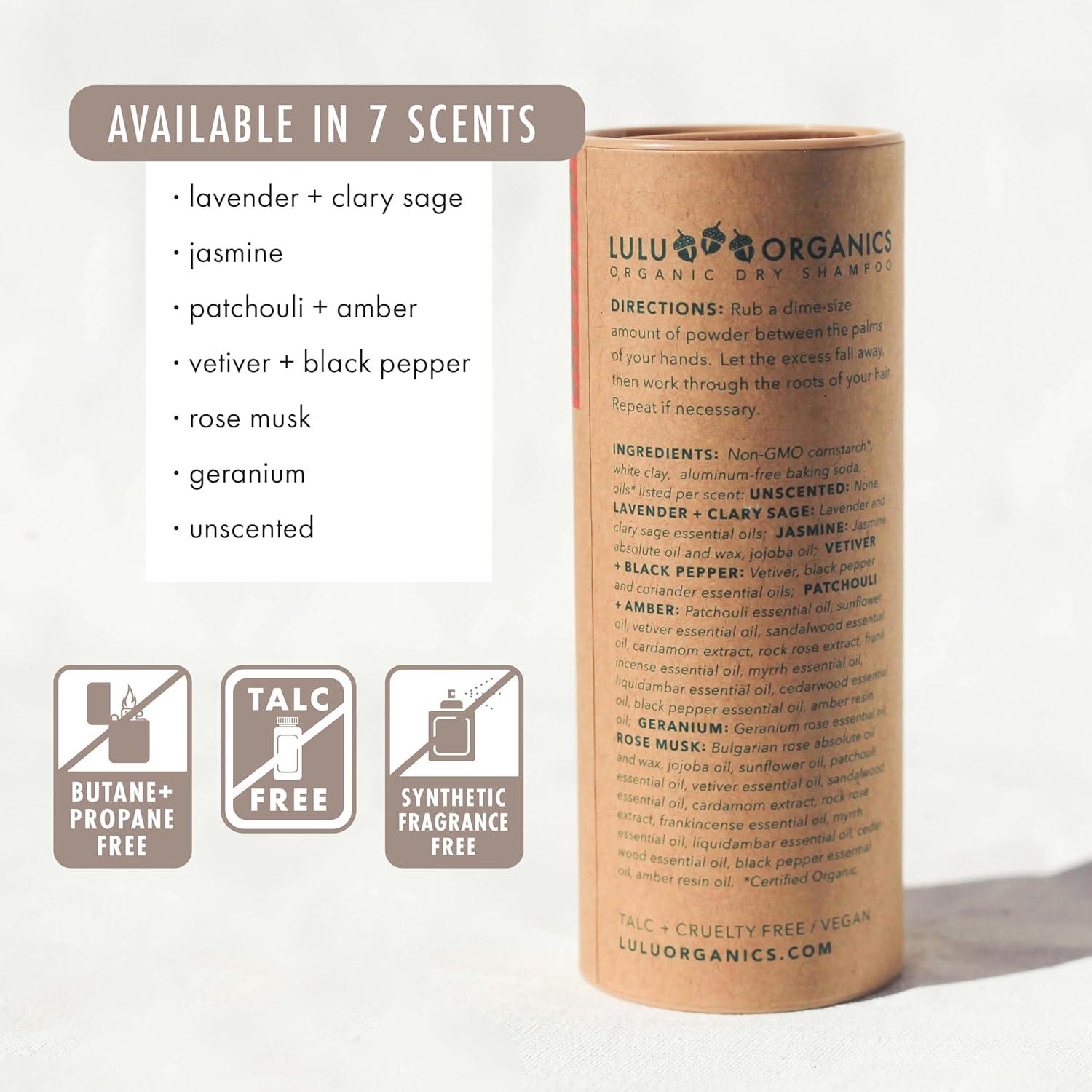 Champú Seco Natural Lulu Organics 113.4g - Lavanda y Salvia