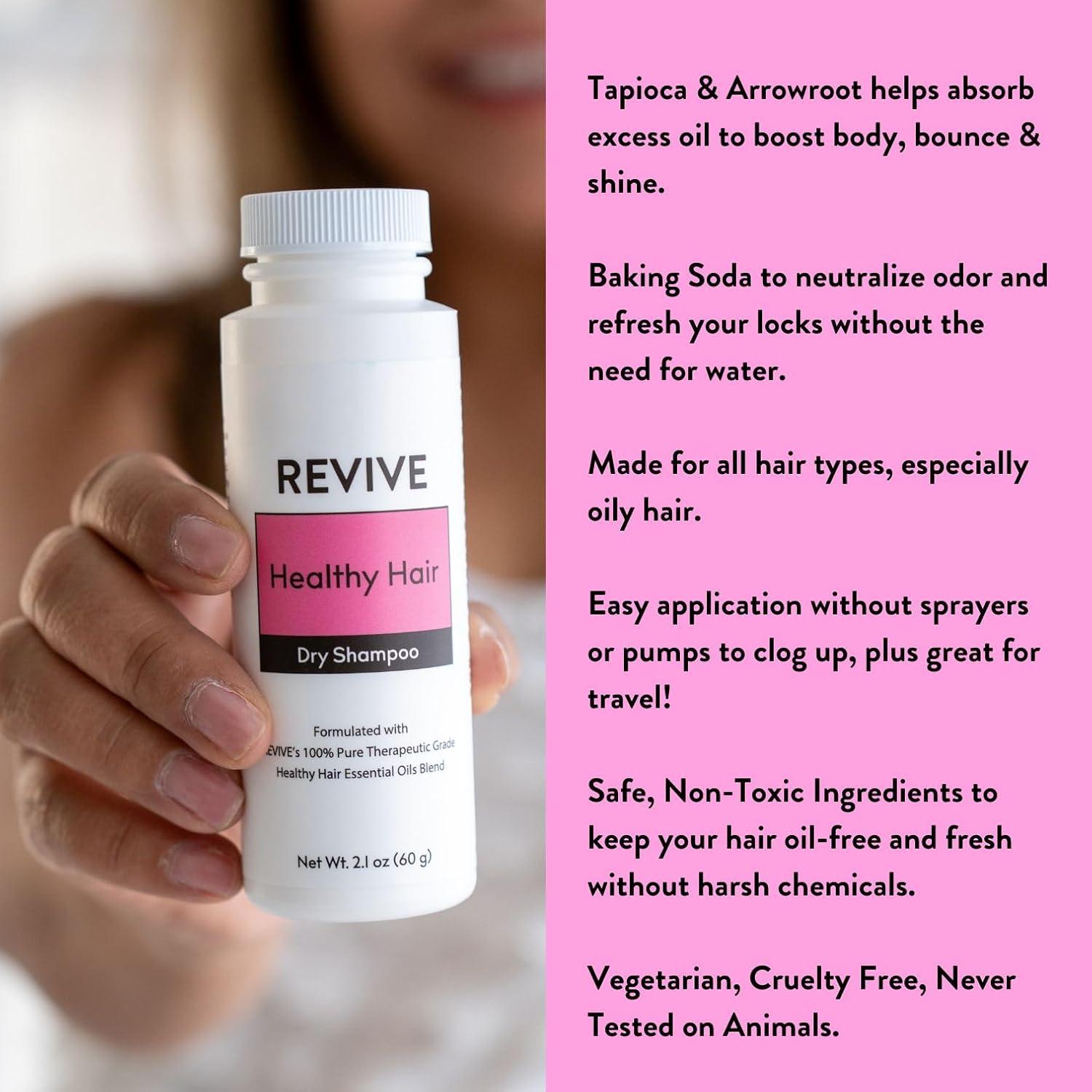 Champú Seco REVIVE 60g - Volumen y Brillo Instantáneo