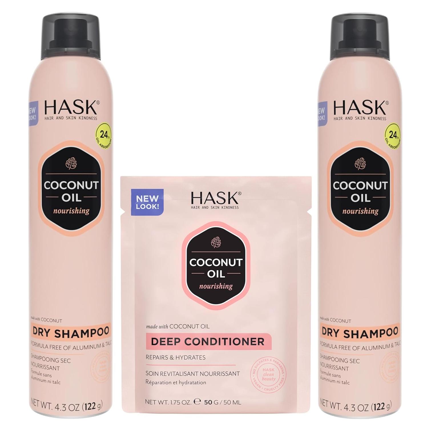 Dúo de Champú Seco y Acondicionador Nutritivo de Coco 121.9g