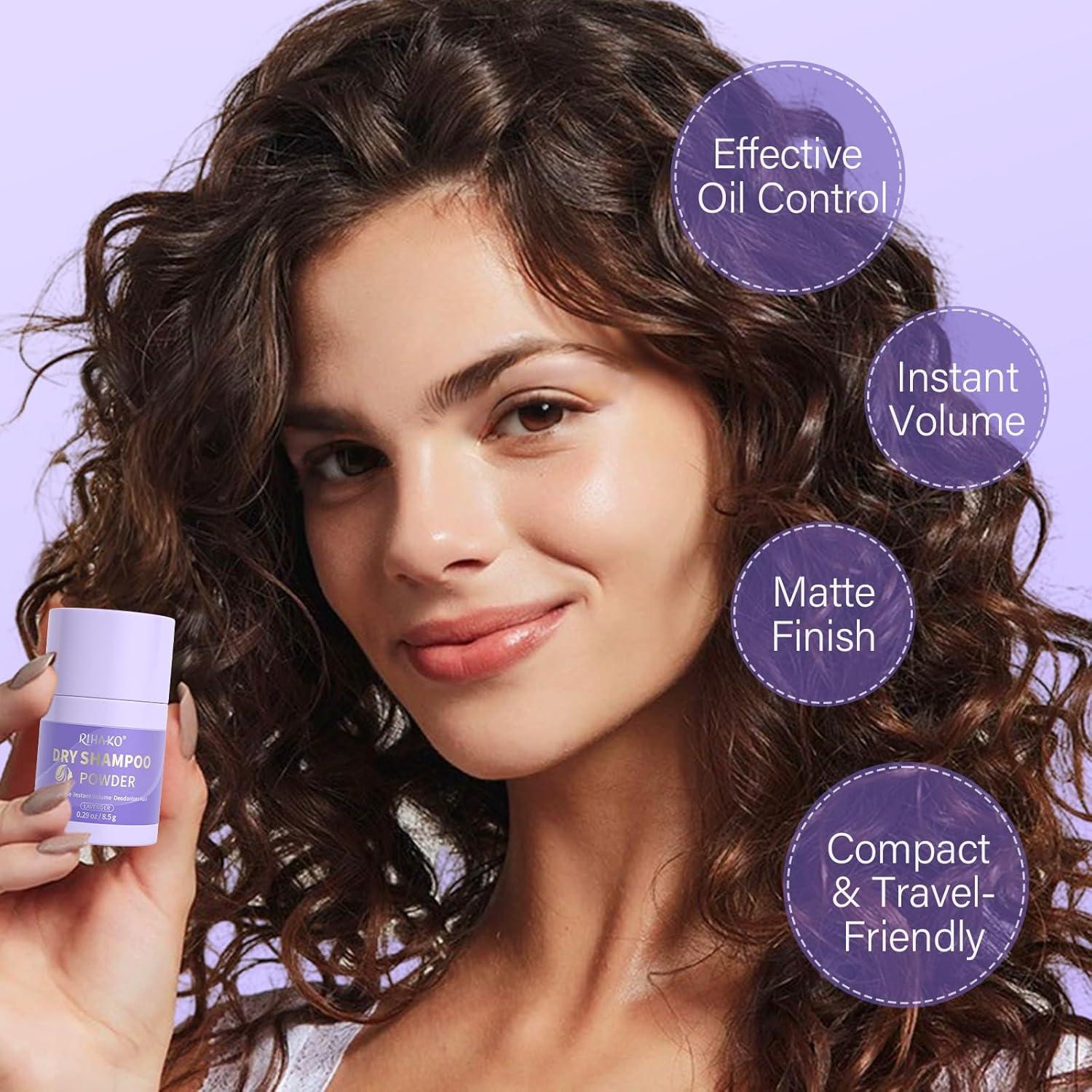 Polvo de Champú Seco Voluminizador RIHAKO 16.43g Aroma Lavanda