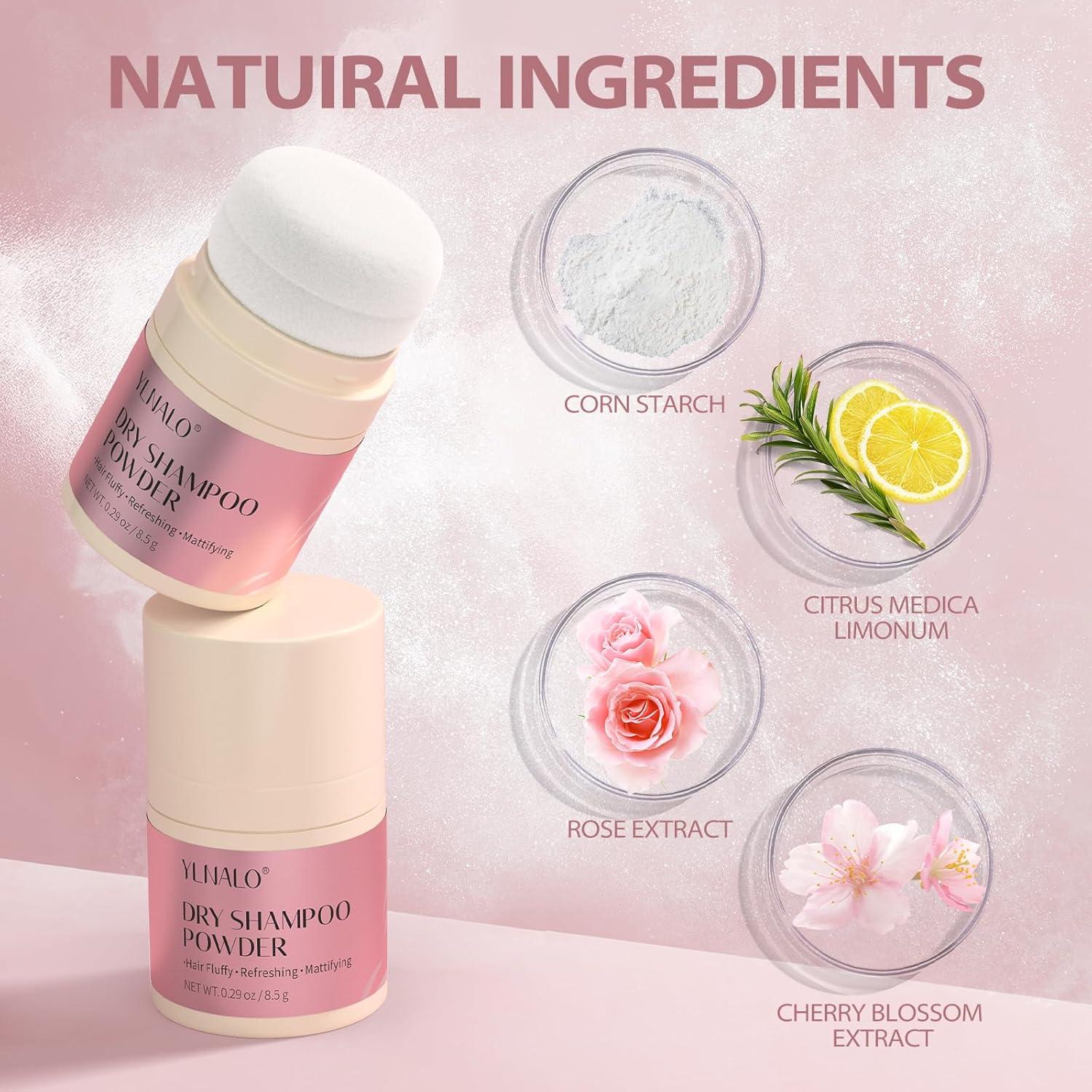 Polvo de Champú Seco YLNALO 16.43g - Sin Residuo Blanco