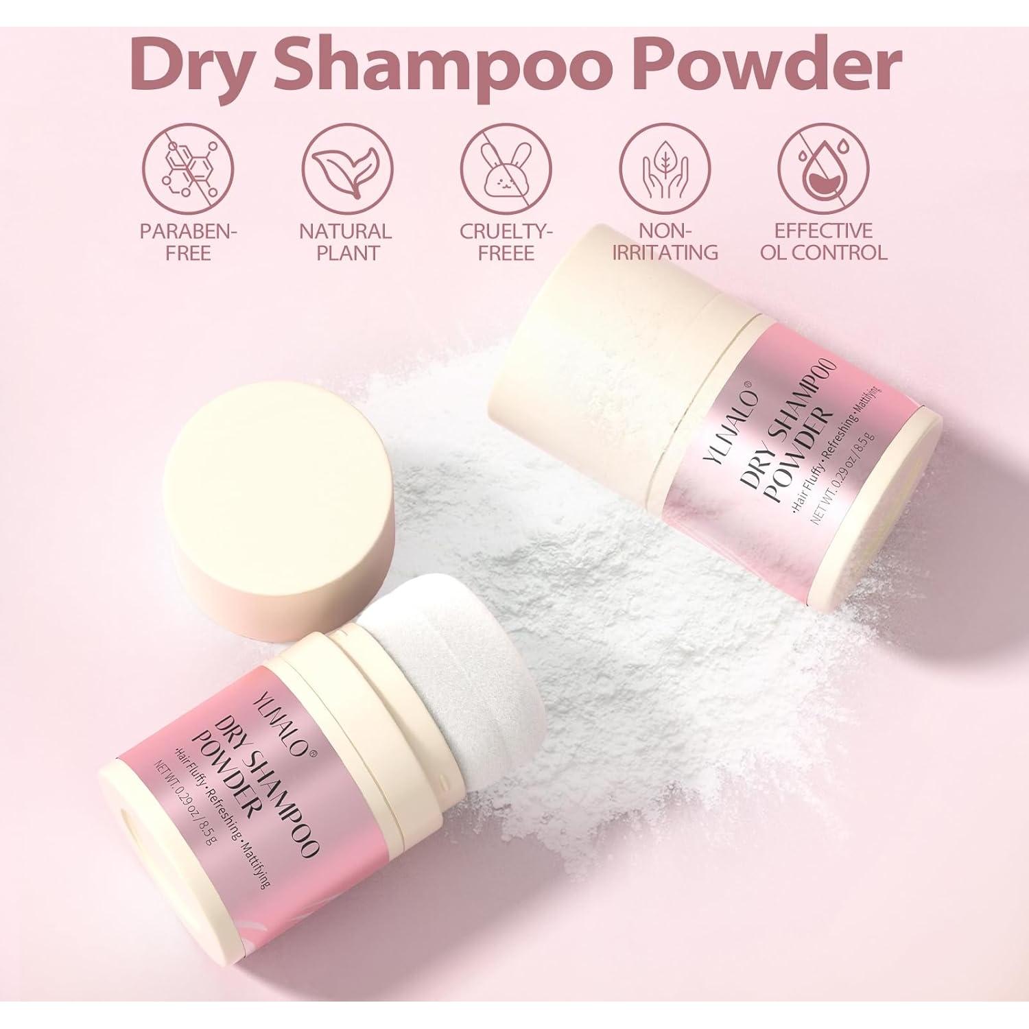 Polvo de Champú Seco YLNALO 16.43g - Sin Residuo Blanco