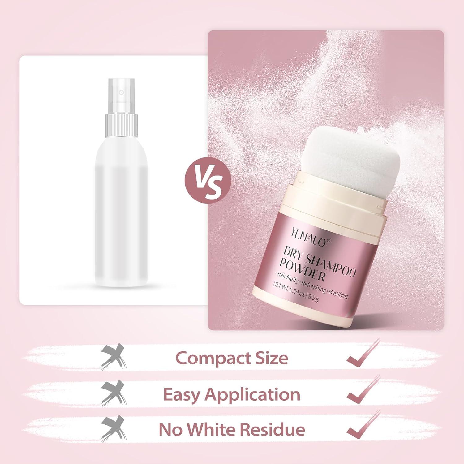 Polvo de Champú Seco YLNALO 16.43g - Sin Residuo Blanco