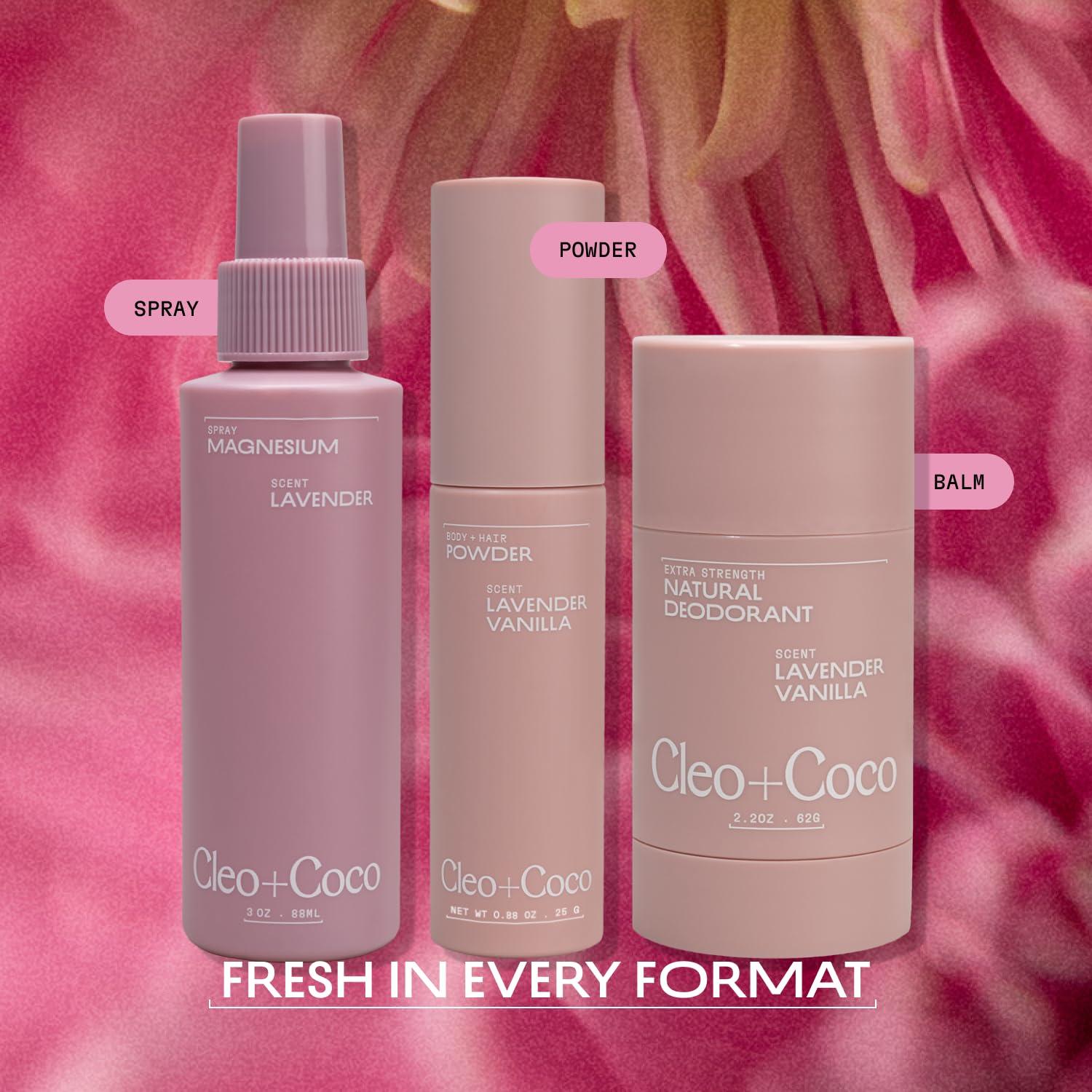 Polvo de Champú Seco Cleo+Coco Lavanda Vainilla 24.9g