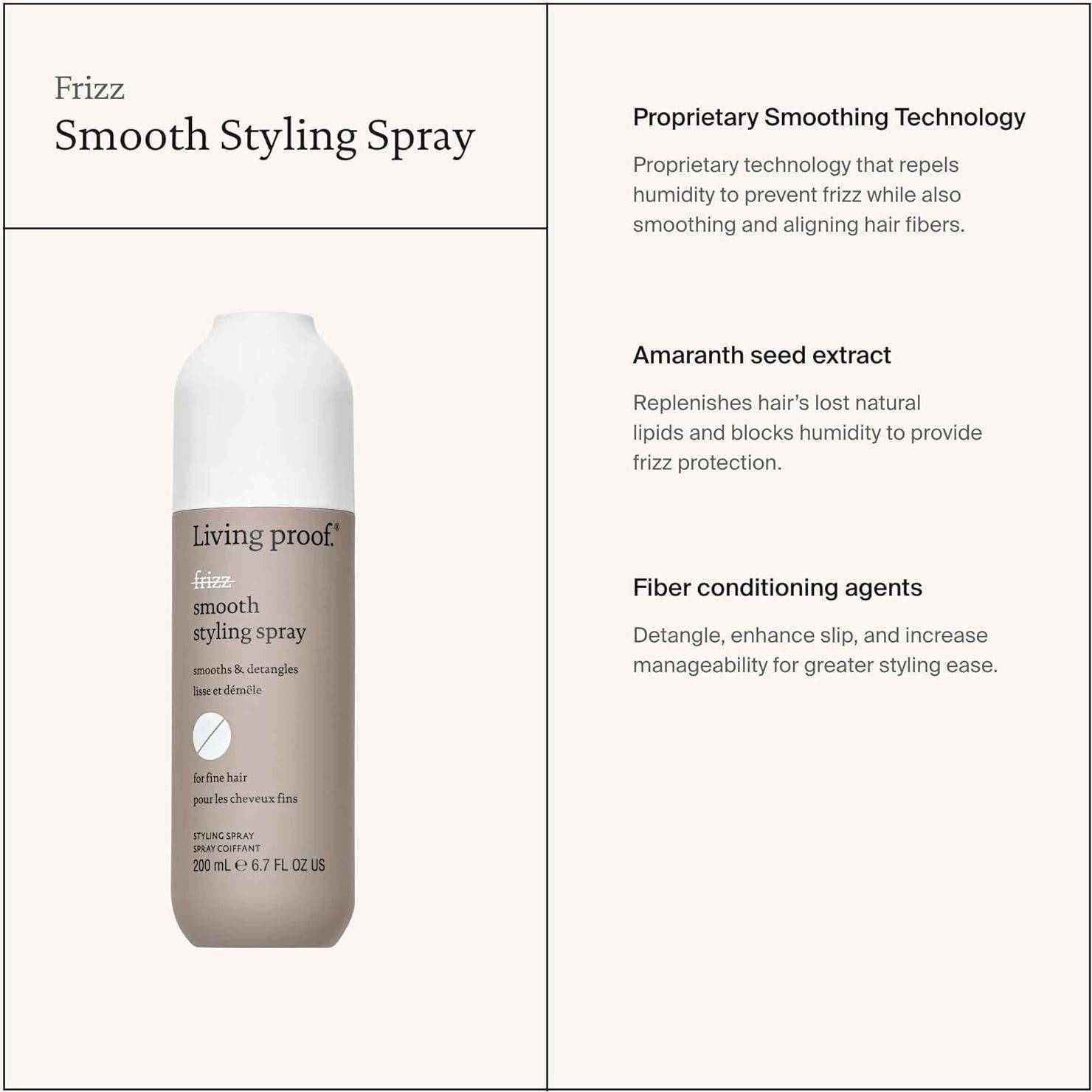 Spray de Estilo Suave No Frizz Living Proof 198.4 ml
