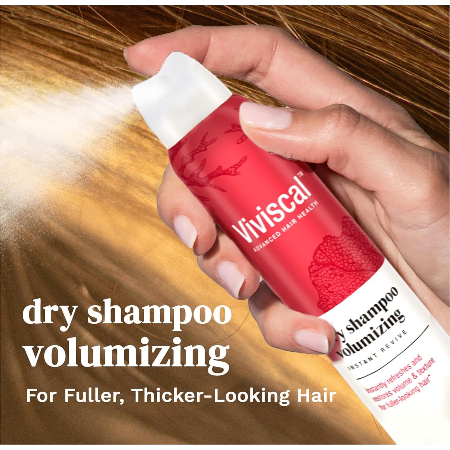 Champú Seco Voluminizador Viviscal 150ml - Sin Agua, Fortalecido