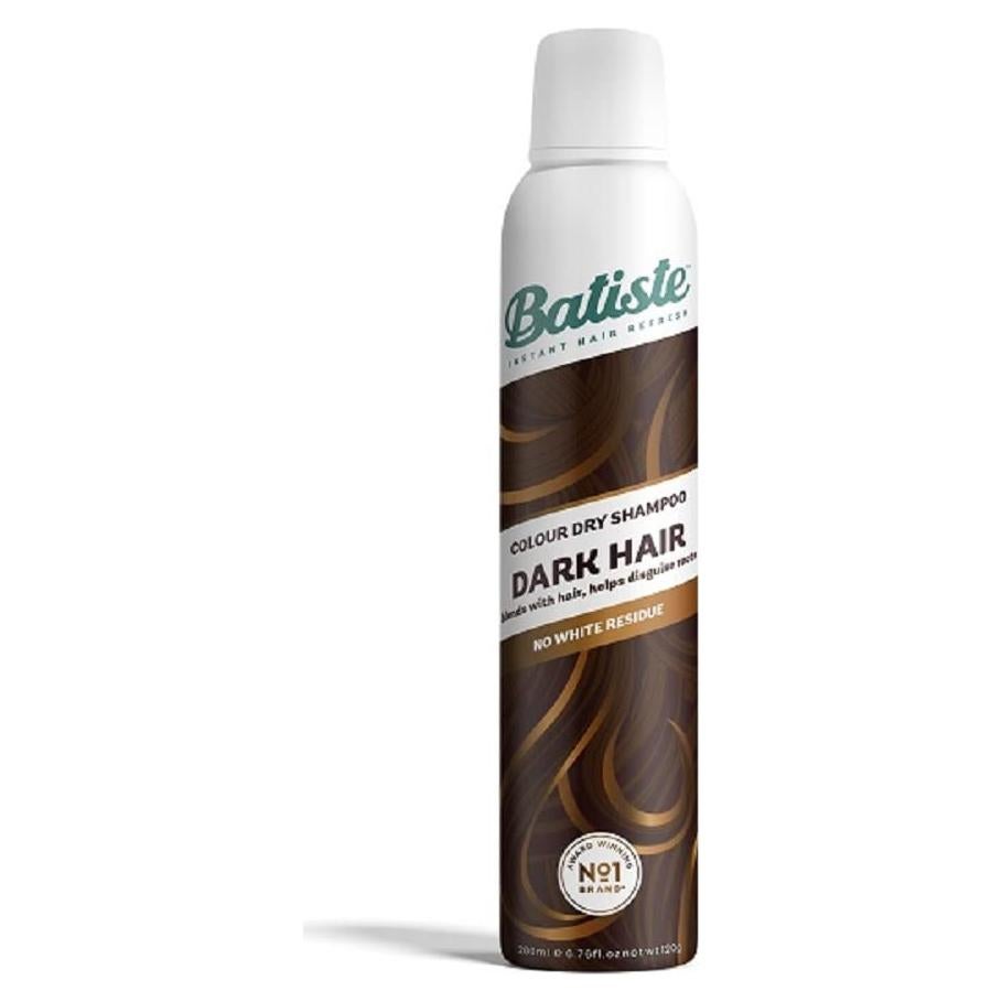 Champú Seco Batiste Plus Marrón Oscuro 190 g - Revitaliza Cabello