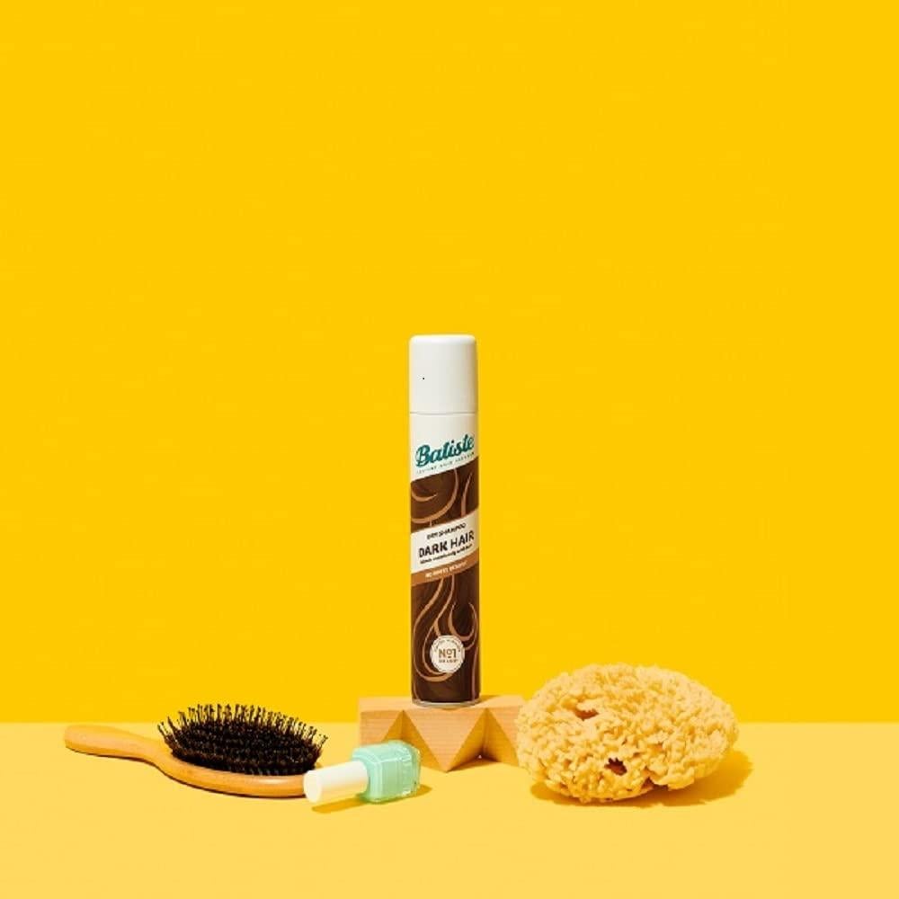 Champú Seco Batiste Plus Marrón Oscuro 190 g - Revitaliza Cabello