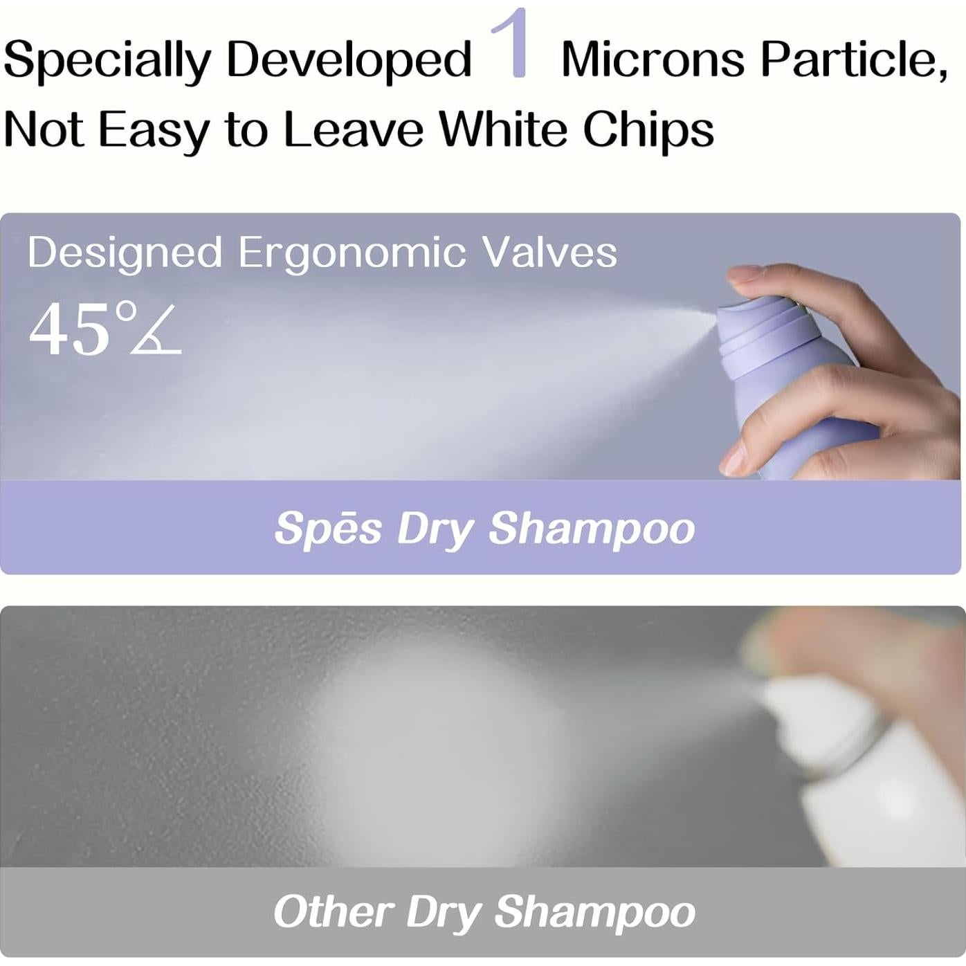 Champú Seco Voluminizador Spes 180 ml - Sin Residuo Blanco