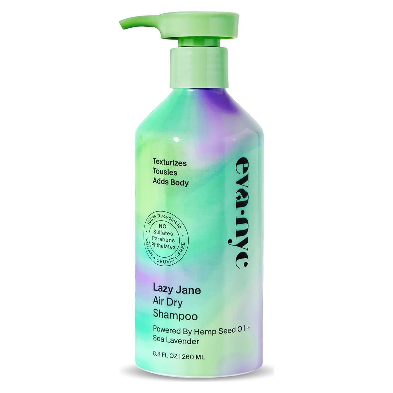 Champú Seco Eva NYC Lazy Jane 260 ml - Anti-Frizz Vegano