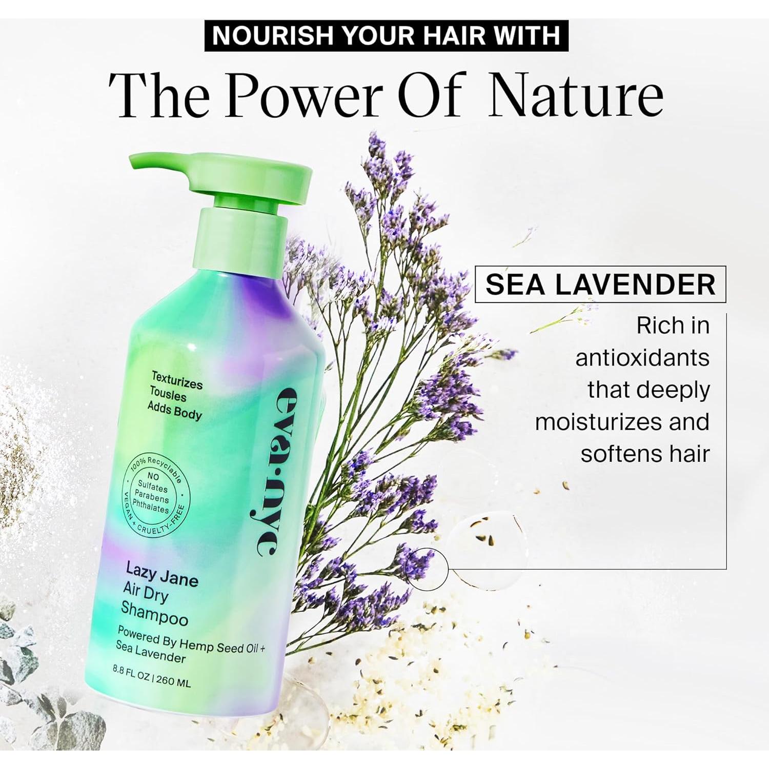 Champú Seco Eva NYC Lazy Jane 260 ml - Anti-Frizz Vegano