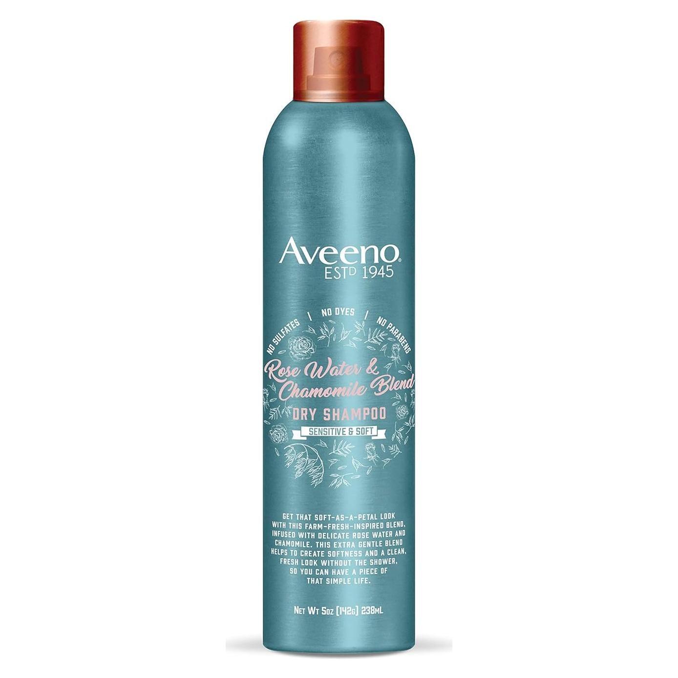 Champú Seco Aveeno 148 ml - Suave para Cuero Cabelludo Sensible
