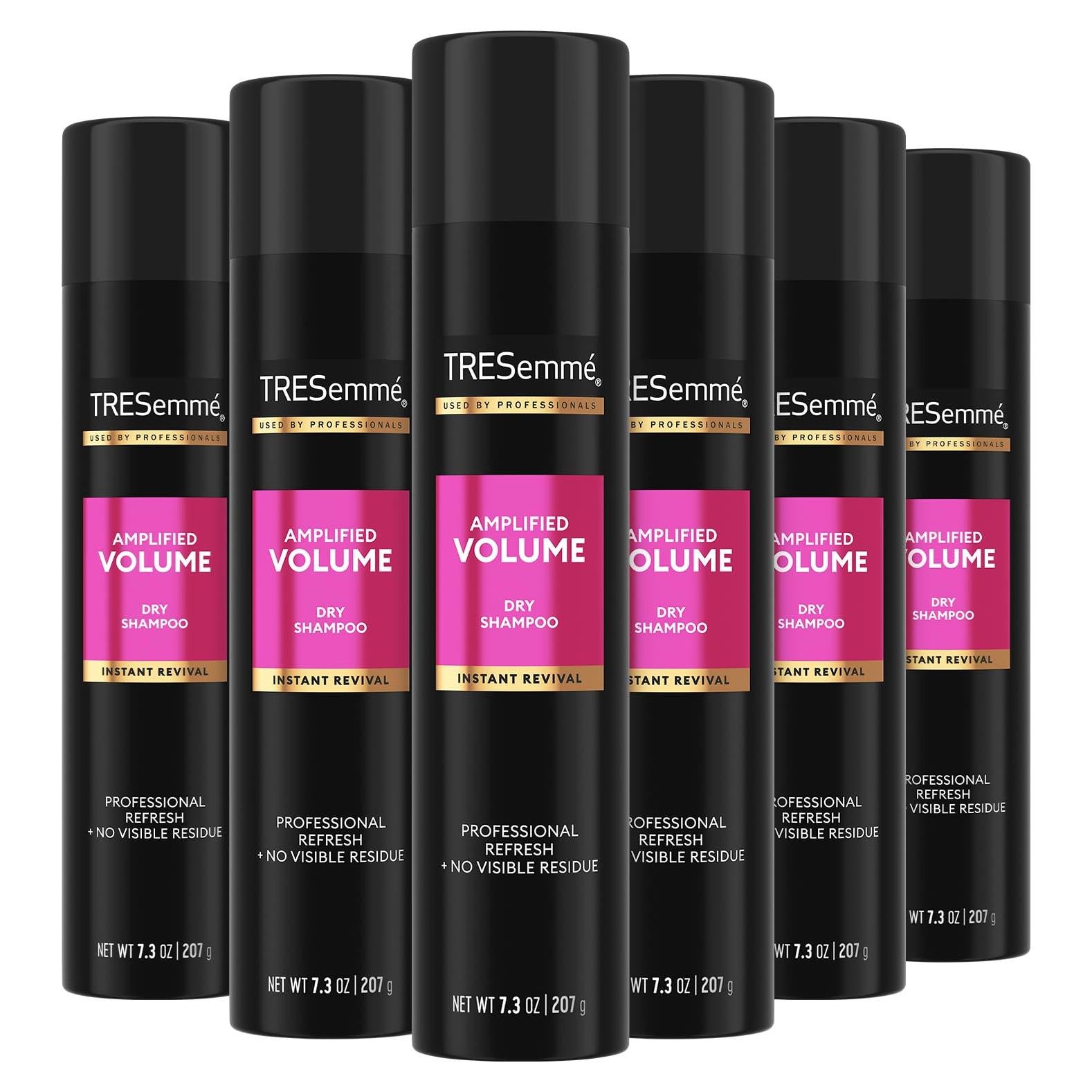 TRESemmé Champú Seco Volumen Paquete de 6 x 207g Sin Parabenos