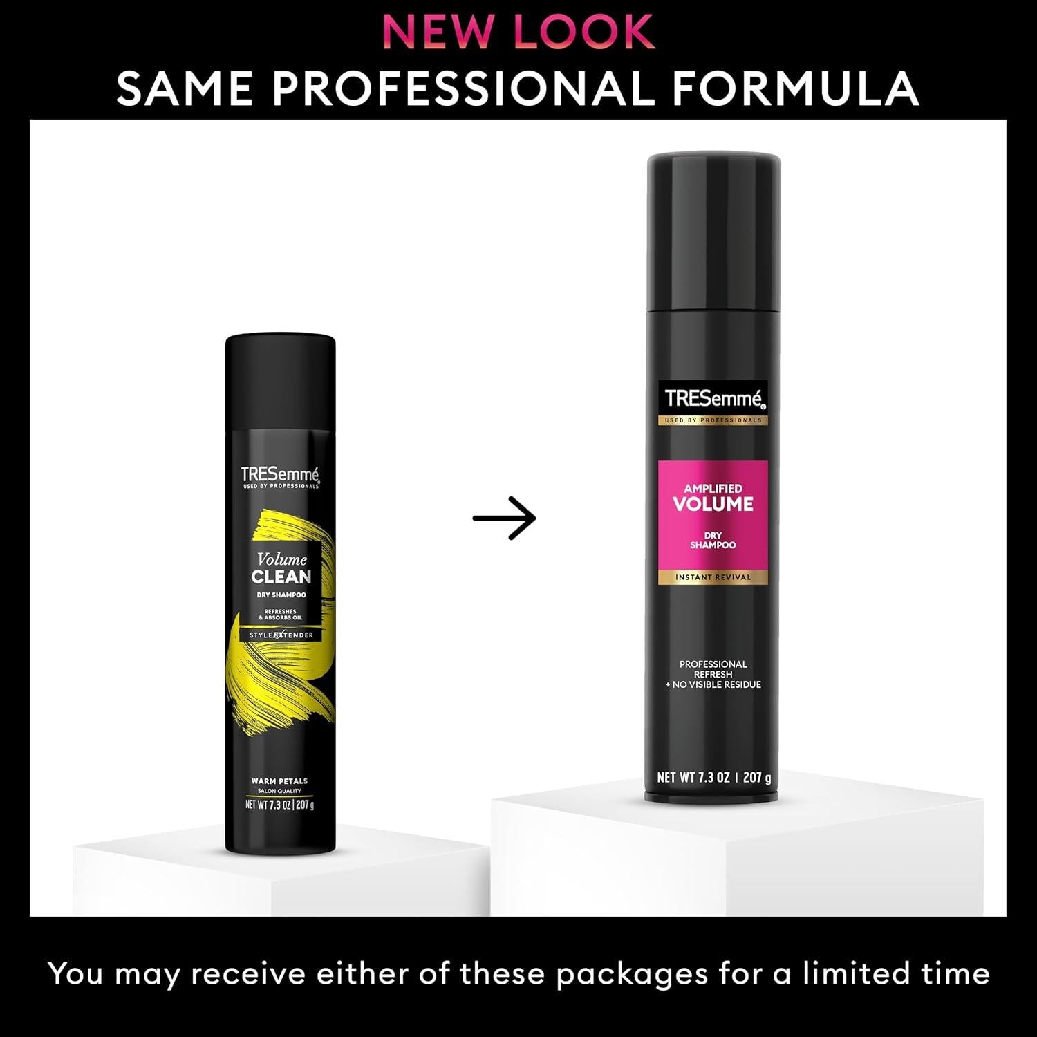 TRESemmé Champú Seco Volumen Paquete de 6 x 207g Sin Parabenos