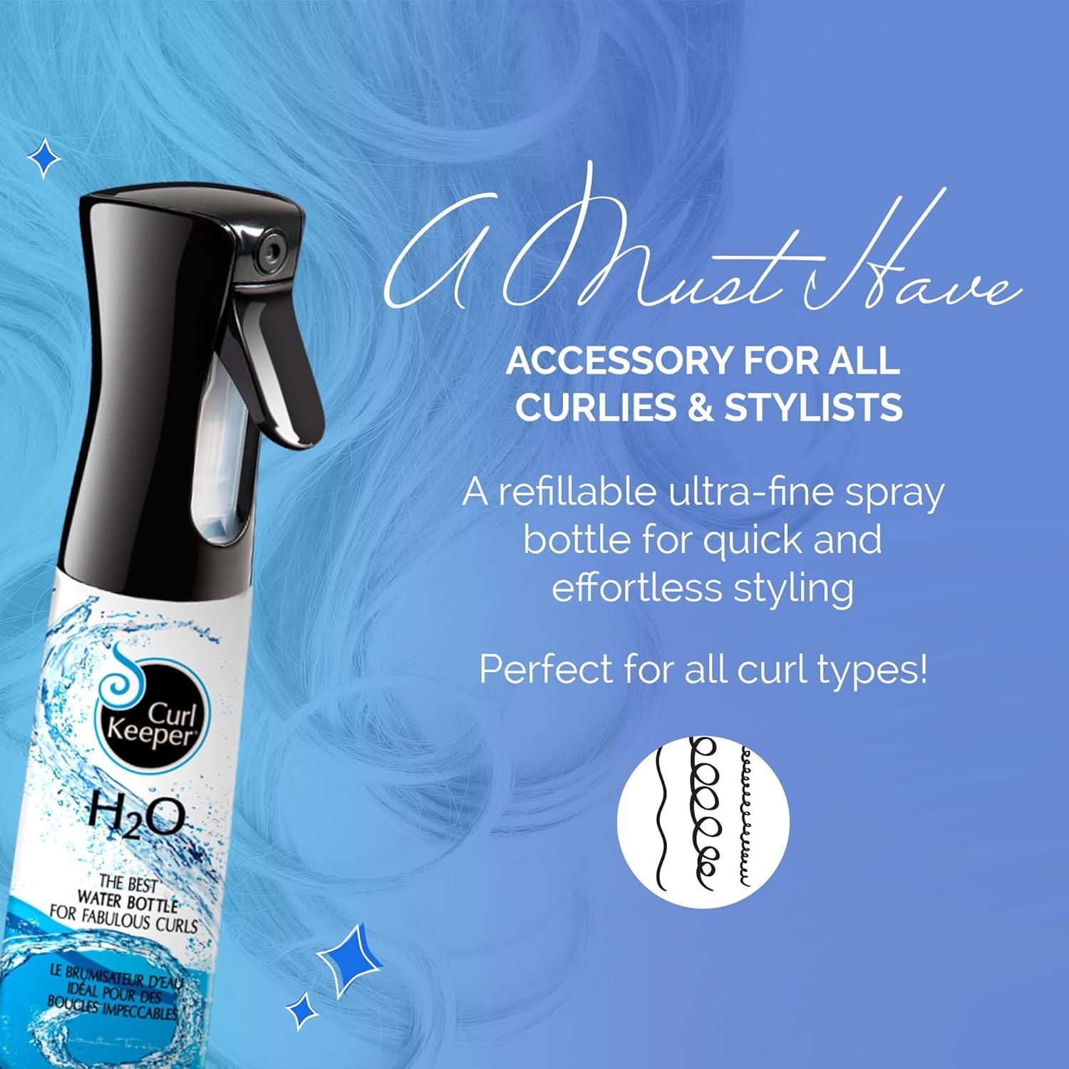 Botella de Agua Curl Keeper H2O 355ml para Rizos